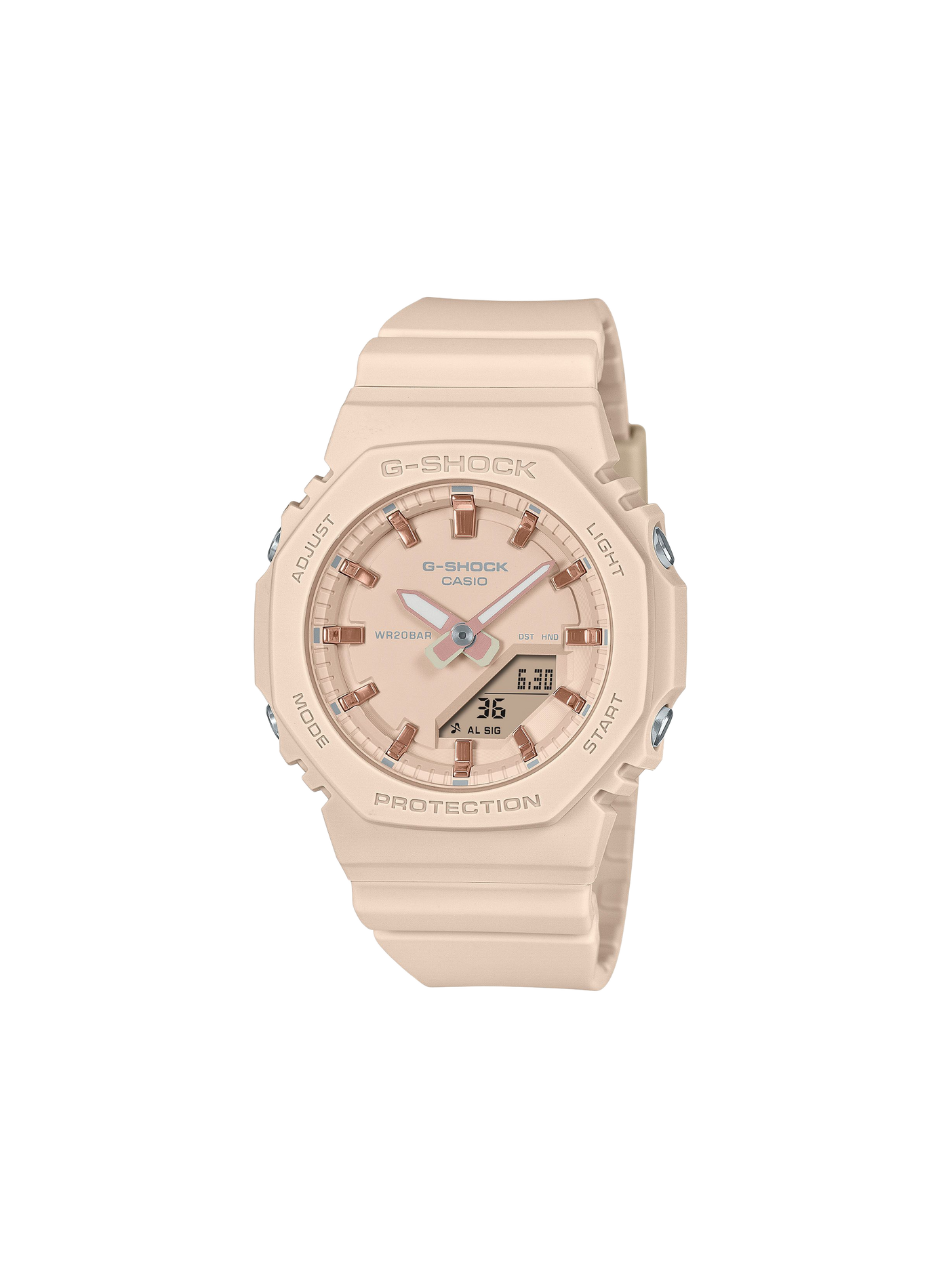 Montre quartz en résine CASIO Rose