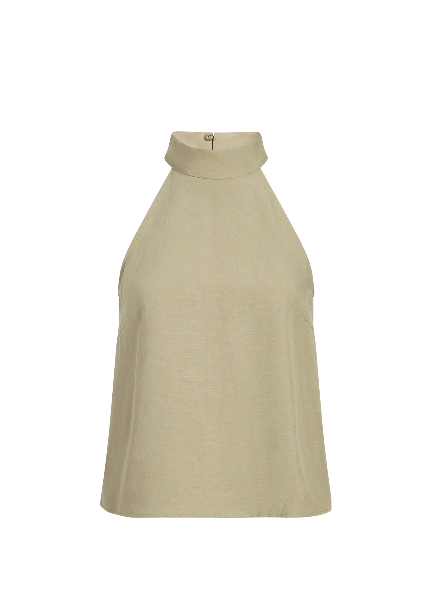 Sleeveless high-neck top SAMSOE SAMSOE Beige