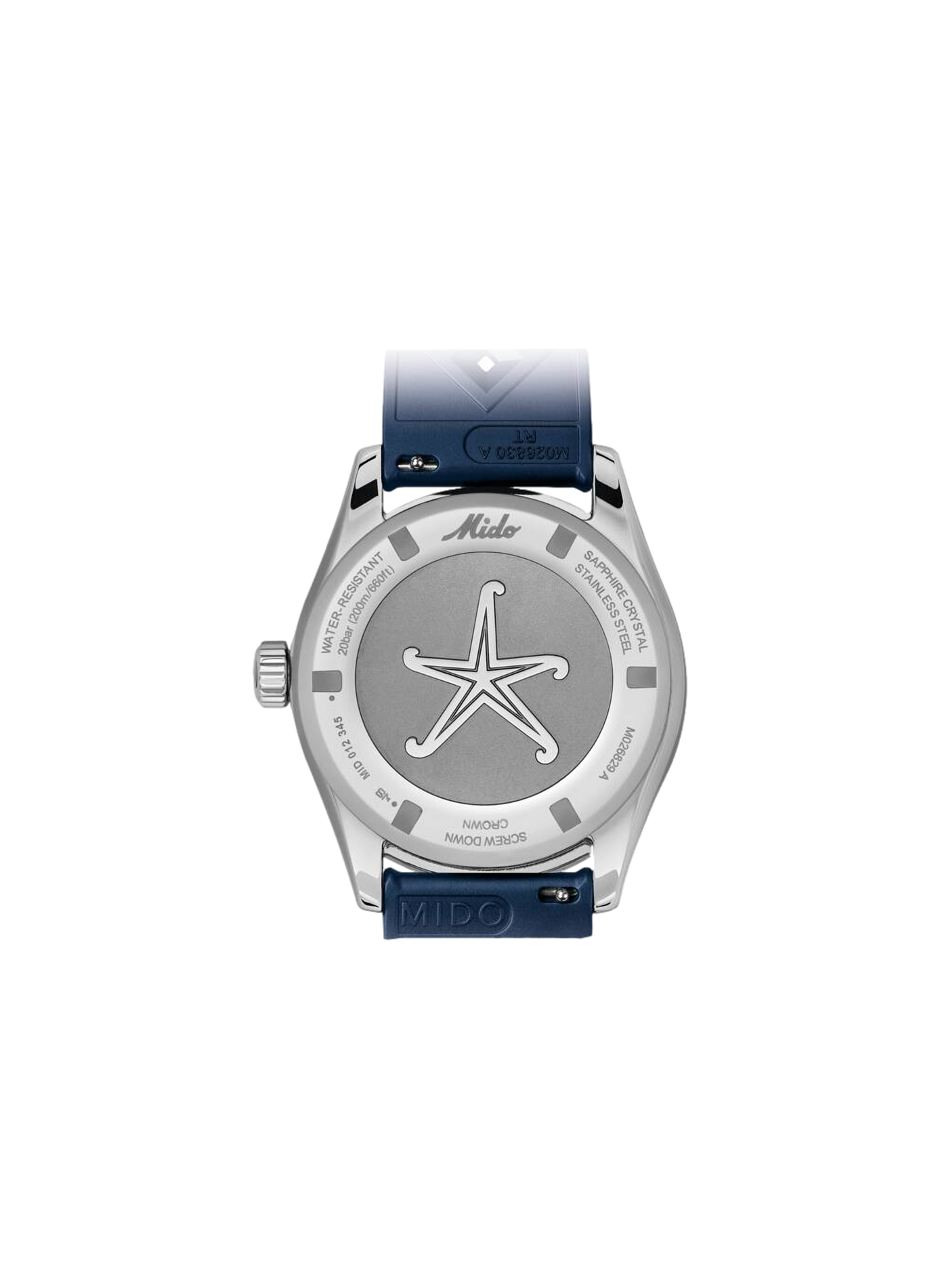 Montre Ocean Star Decompression Worldtimer MIDO Bleu