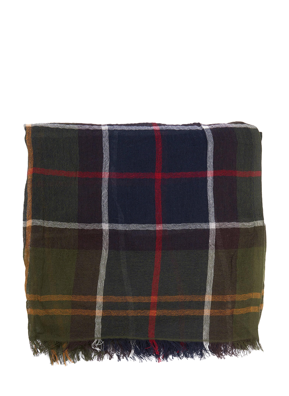 Echarpe tartan Welton en coton et lin BARBOUR Multicolore