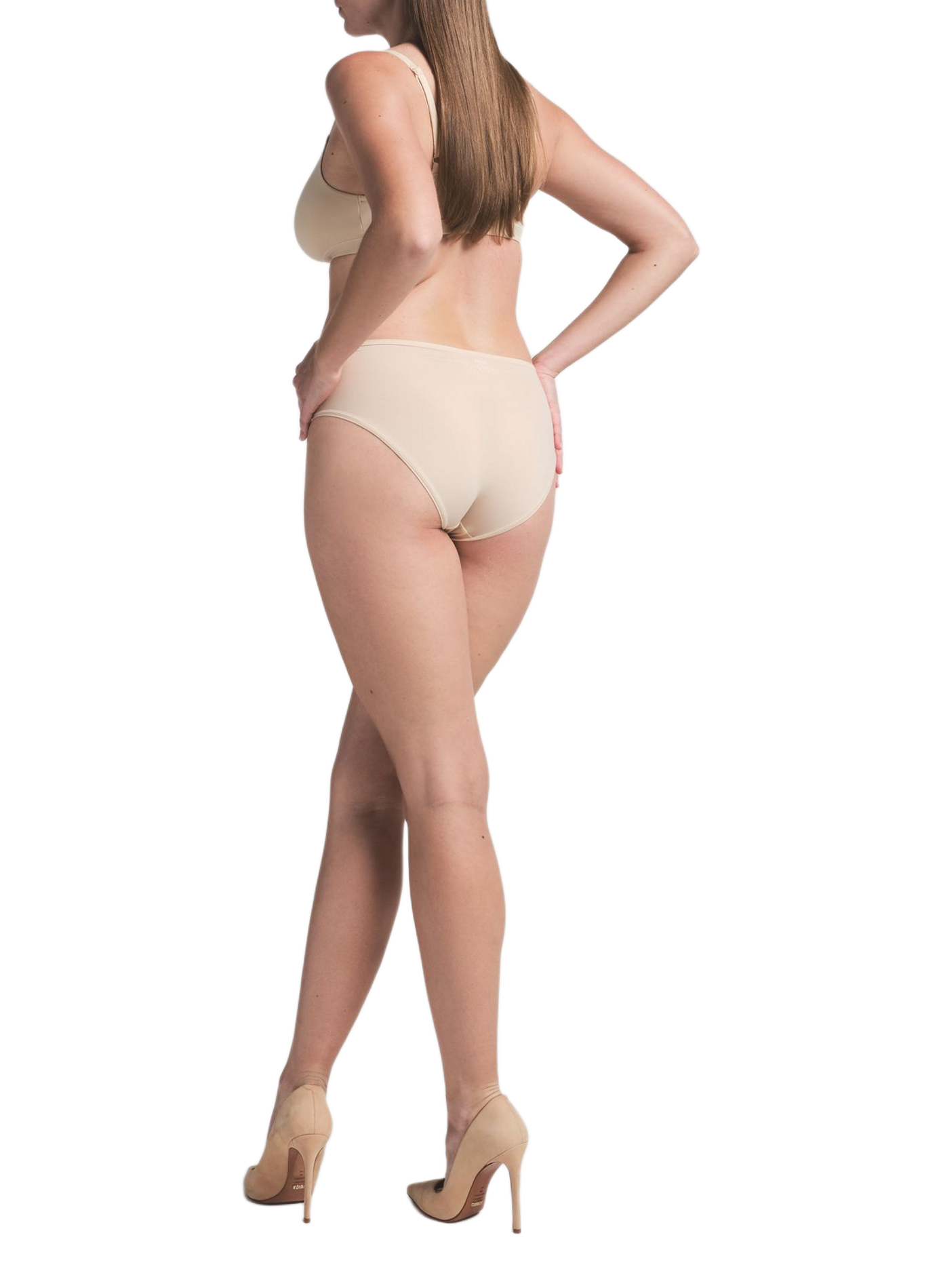 Solid mid-rise culottes SKIMS Beige