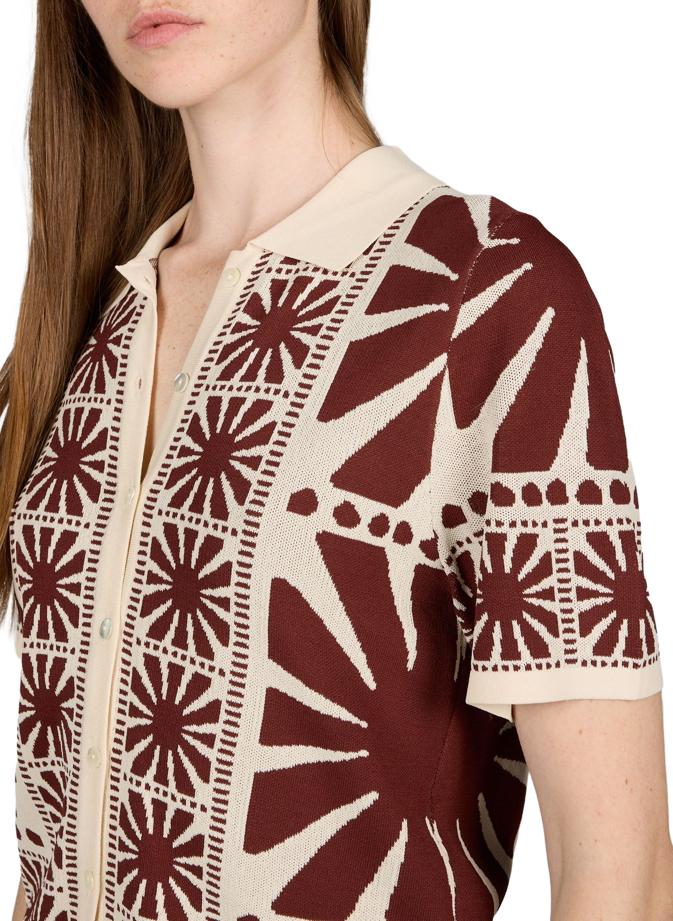 Gabera knitted vest SUNCOO Brown