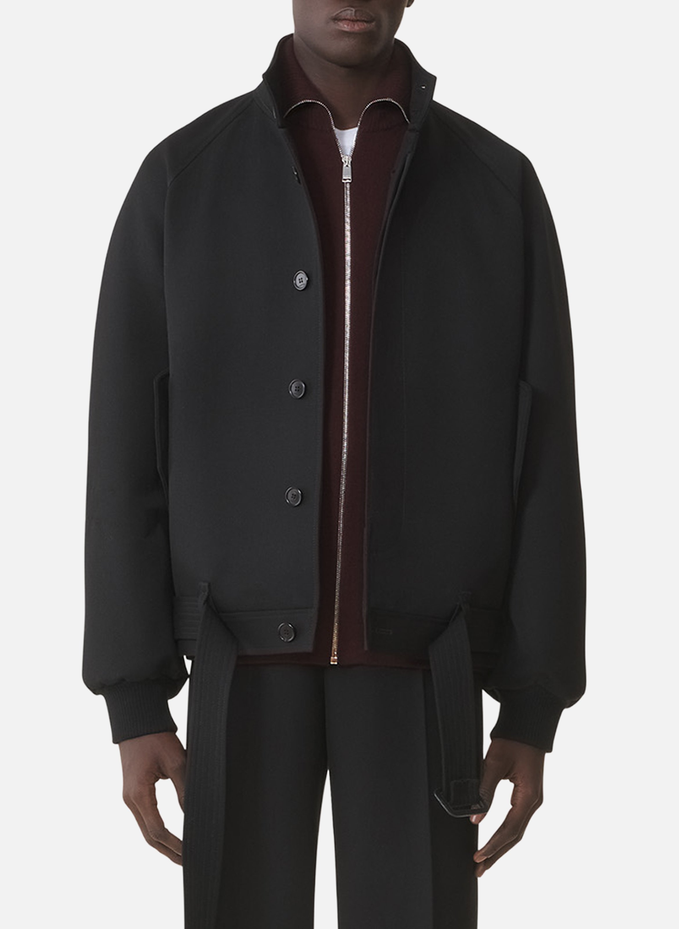 Blouson en laine légère LANVIN Noir