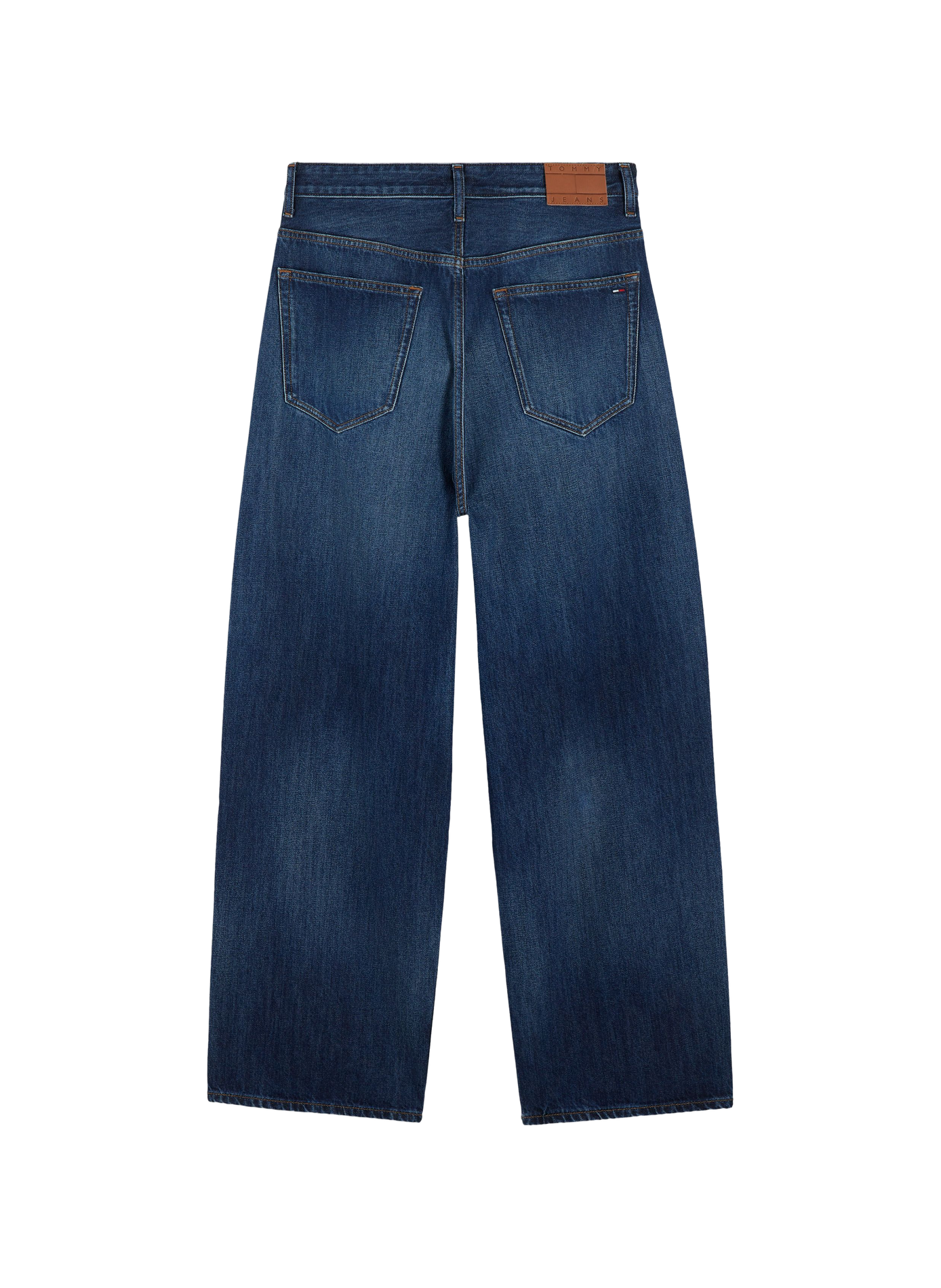Jean droit en coton mélangé TOMMY HILFIGER Bleu
