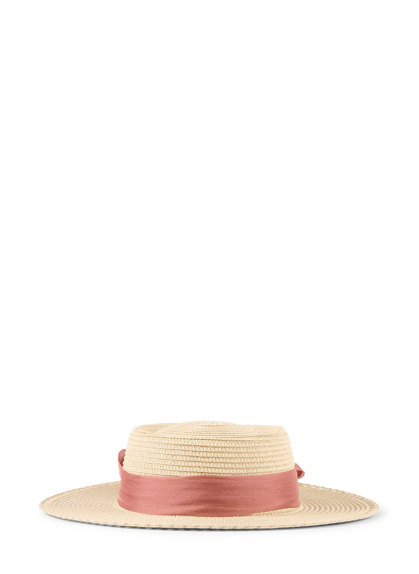 Chapeau paille à détail noeud  AU PRINTEMPS PARIS Beige