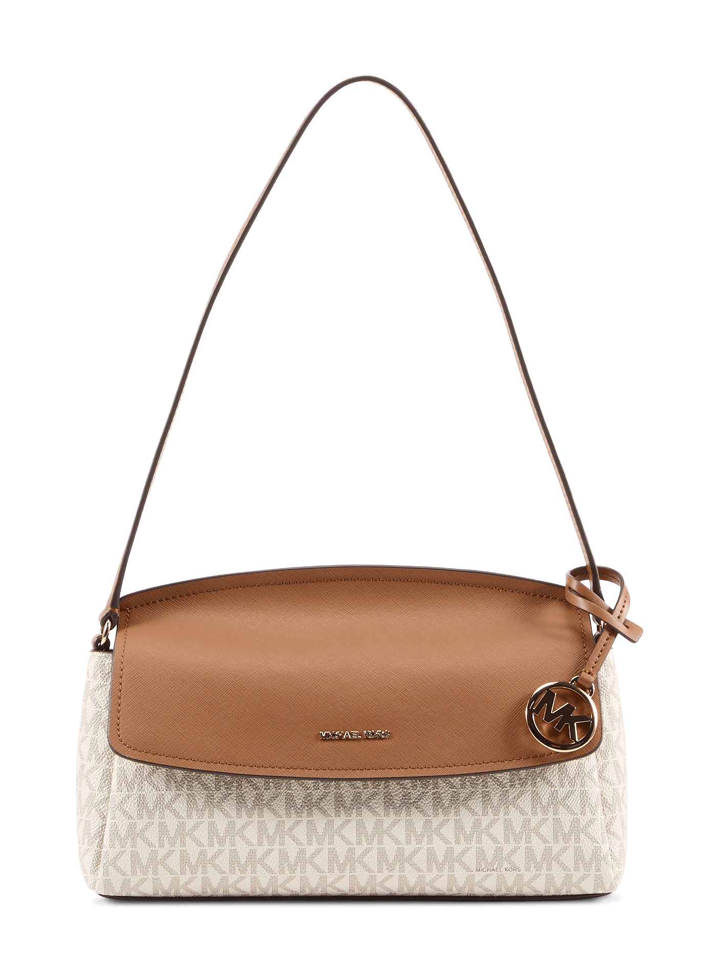 Textured logo print Landry handbag MICHAEL KORS Beige