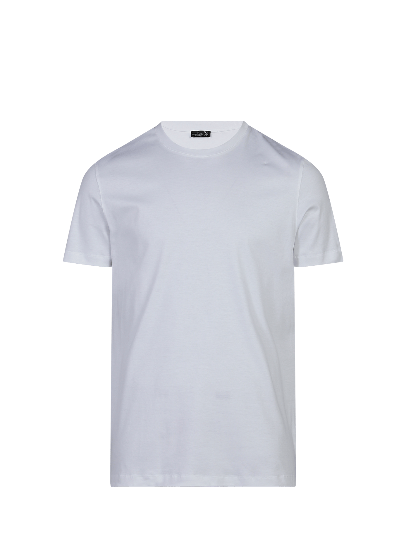 Short-sleeve cotton pullover  Blanc