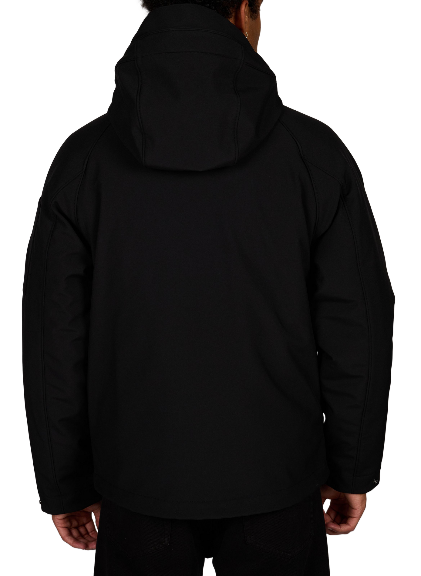 Kapuzenparka mit Logo-Patch CP COMPANY Schwarz
