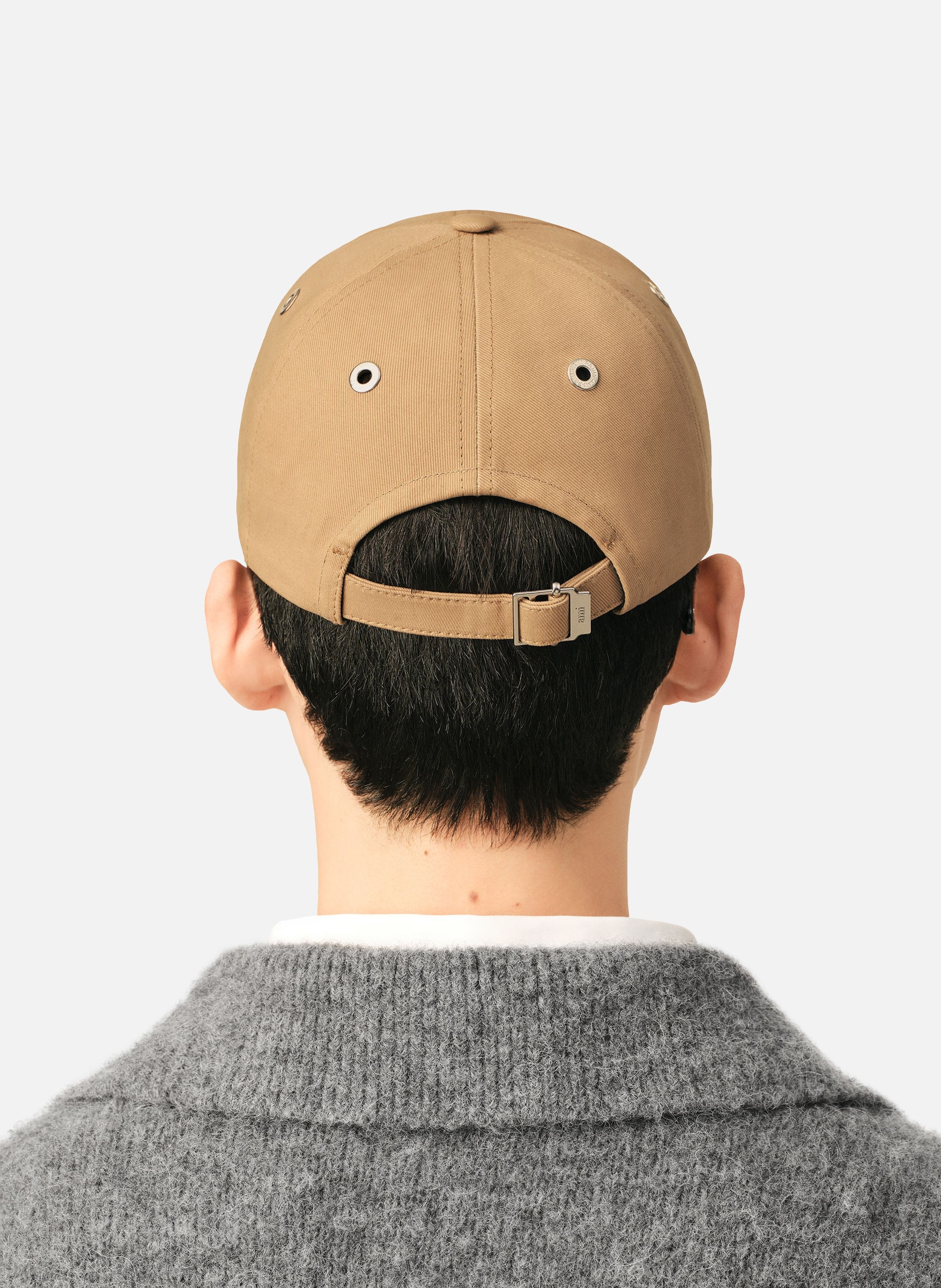 Casquette unisexe en coton ami de coeur AMI PARIS Beige