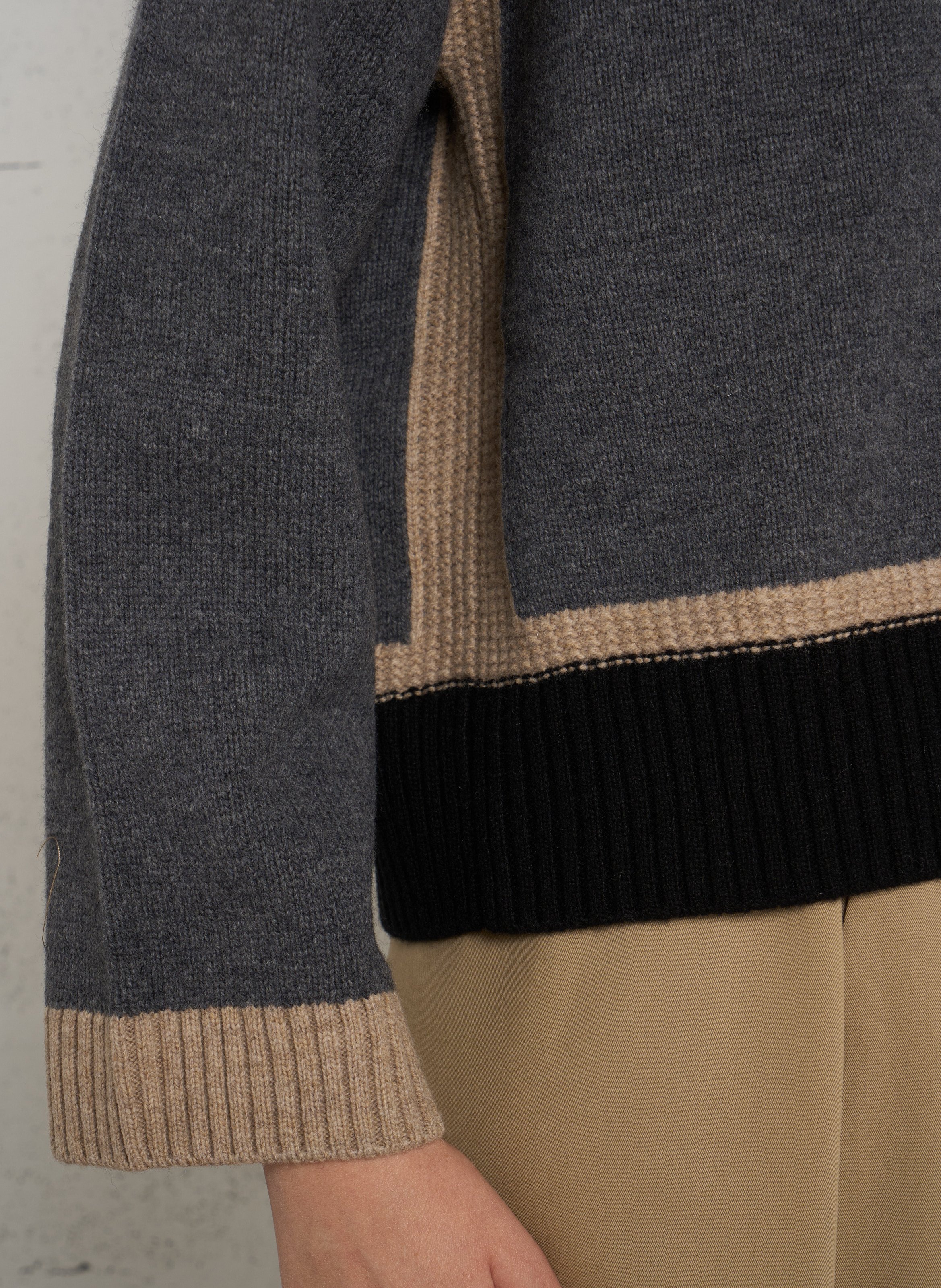 Pull ample en laine ava MAISON 123 Gris