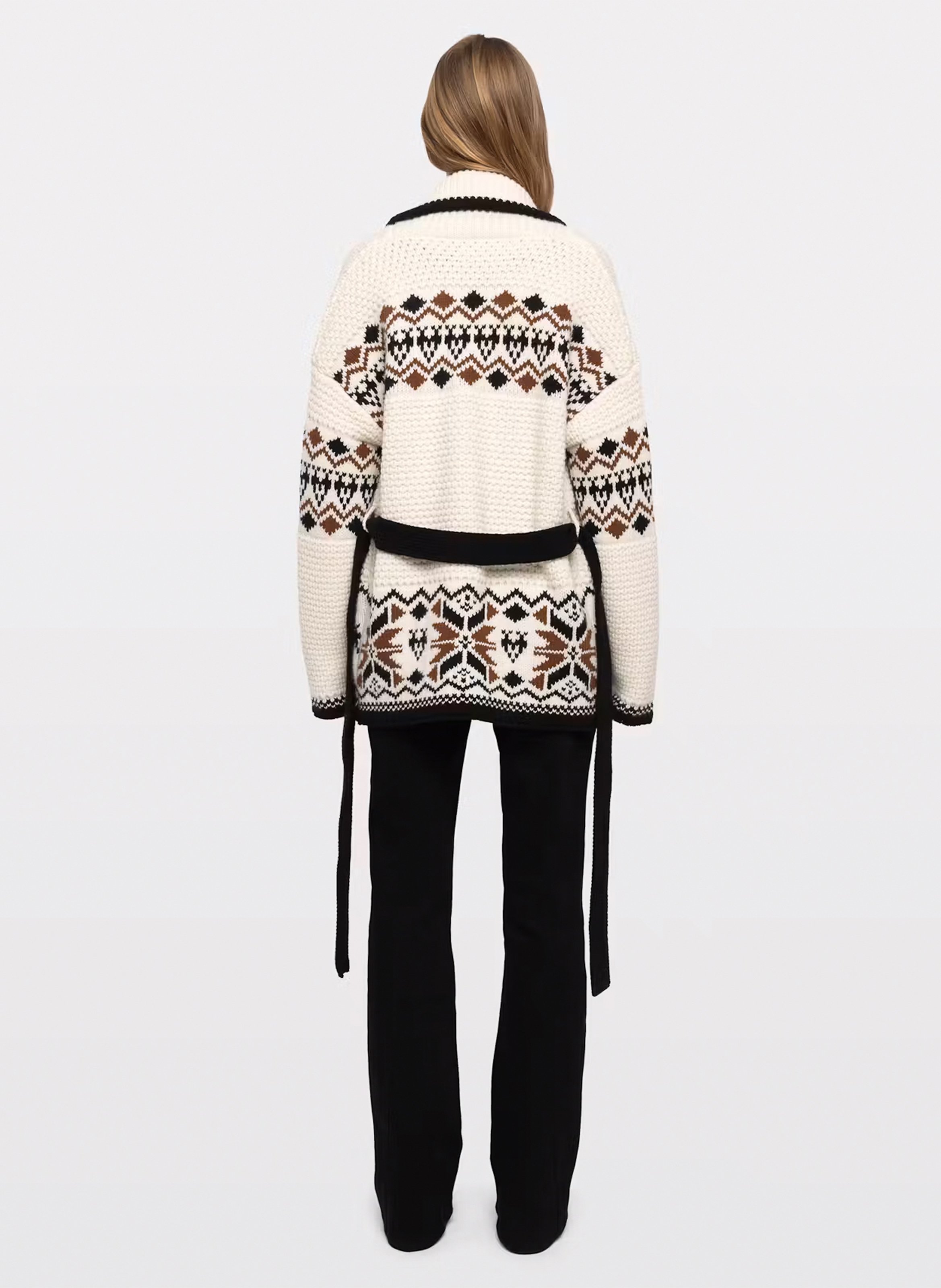 Ceintuurjas met Erra-print van wol en kasjmier ZADIG&VOLTAIRE Beige