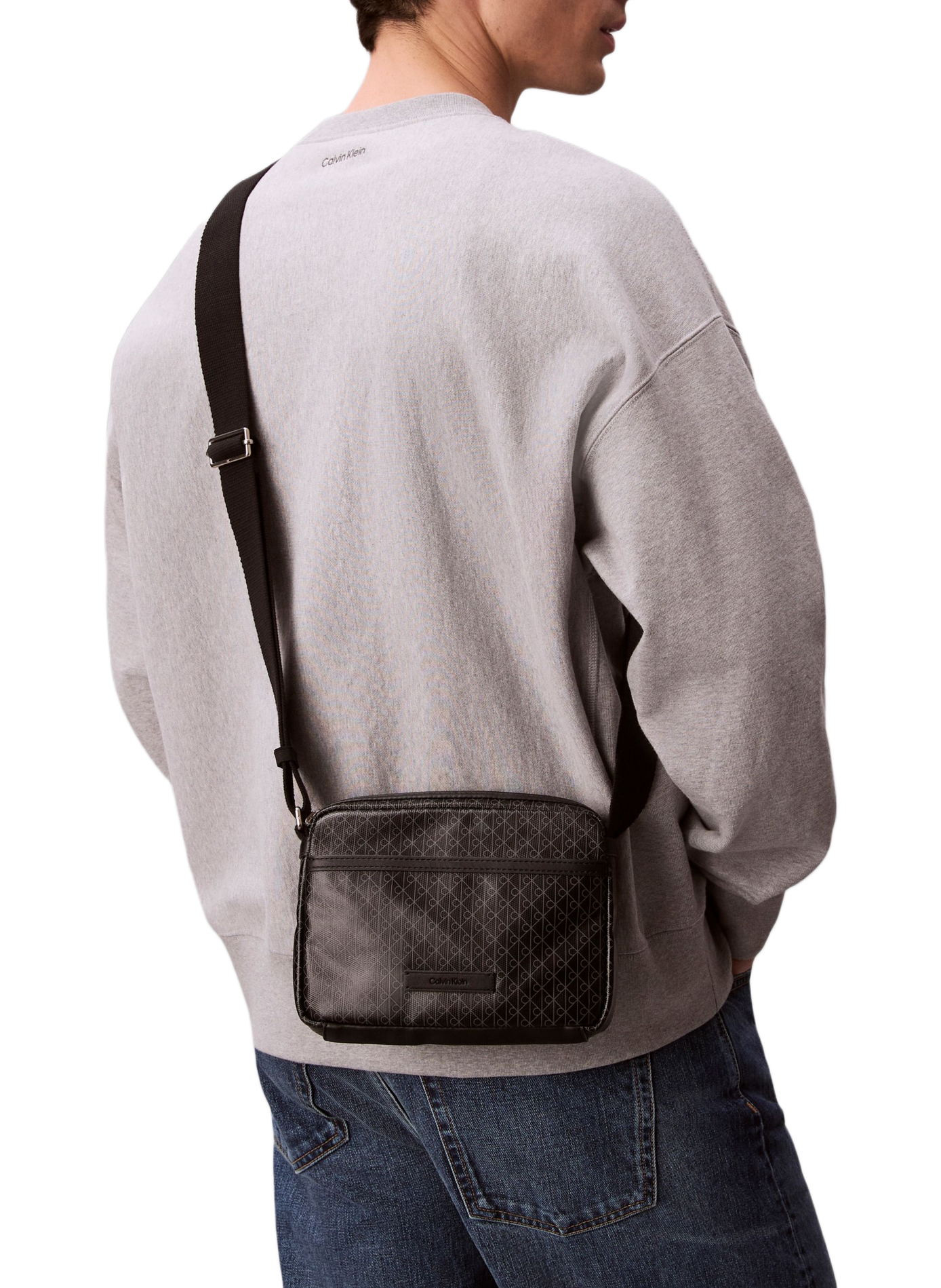 Printed Shoulder Bag CALVIN KLEIN Black