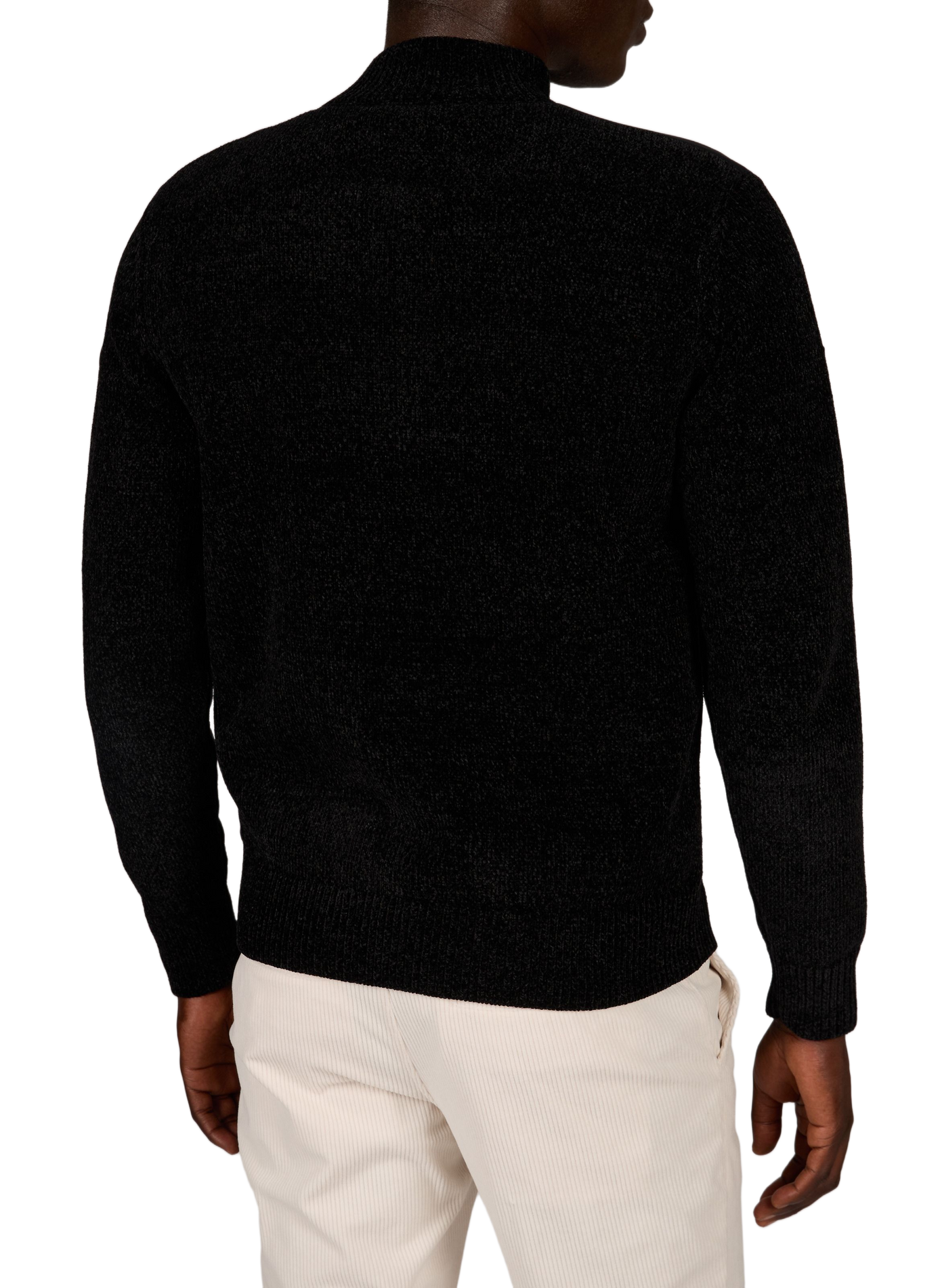 Ario Gordona straight-fit jacket with high neck in two materials 1789 CALA Black