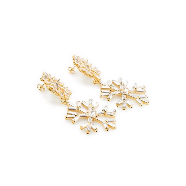 Boucles d'oreille flocon de neige
