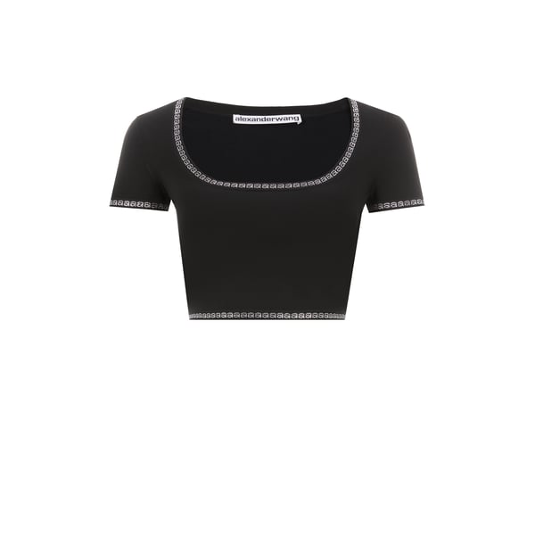 Top court avec strass