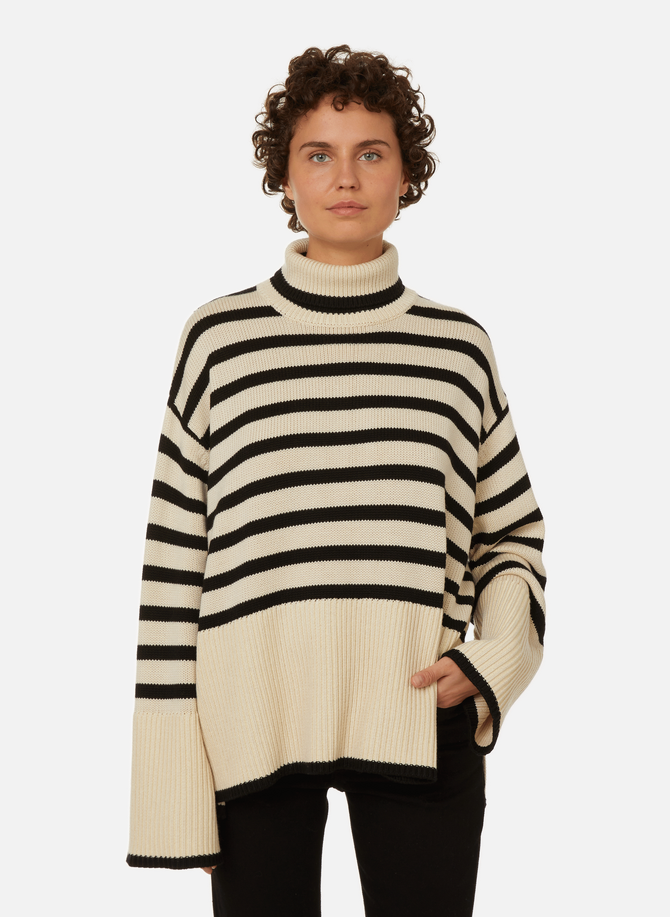 Striped wool and cotton jumper TOTEME