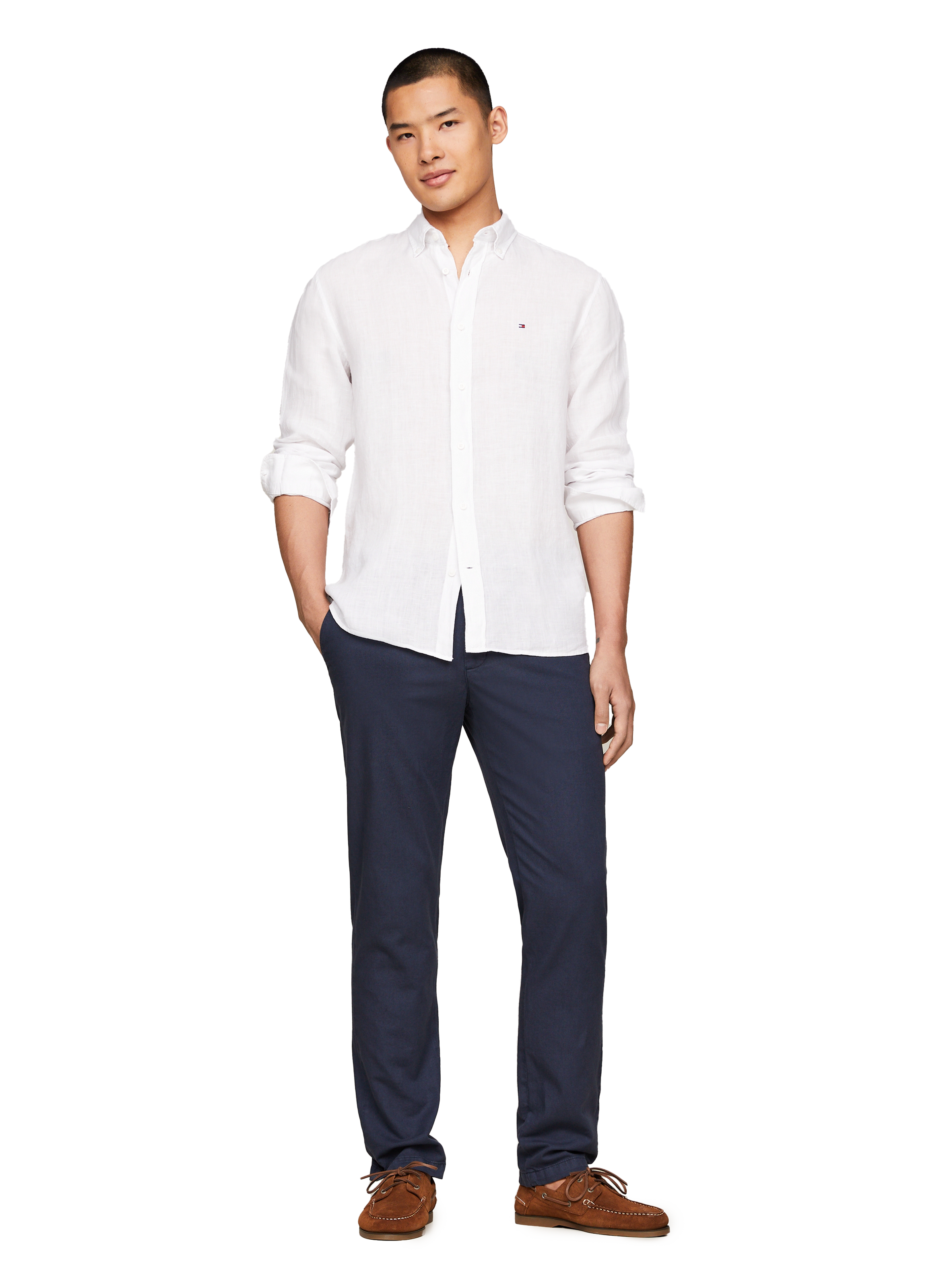 Linen shirt TOMMY HILFIGER White