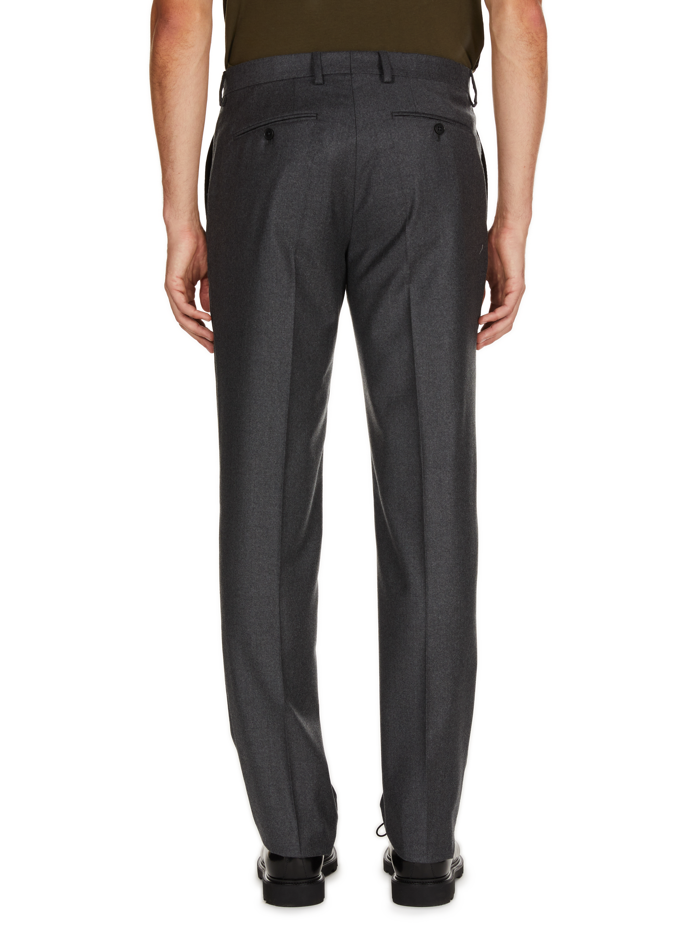 Cropped wool trousers SAISON 1865 Grey