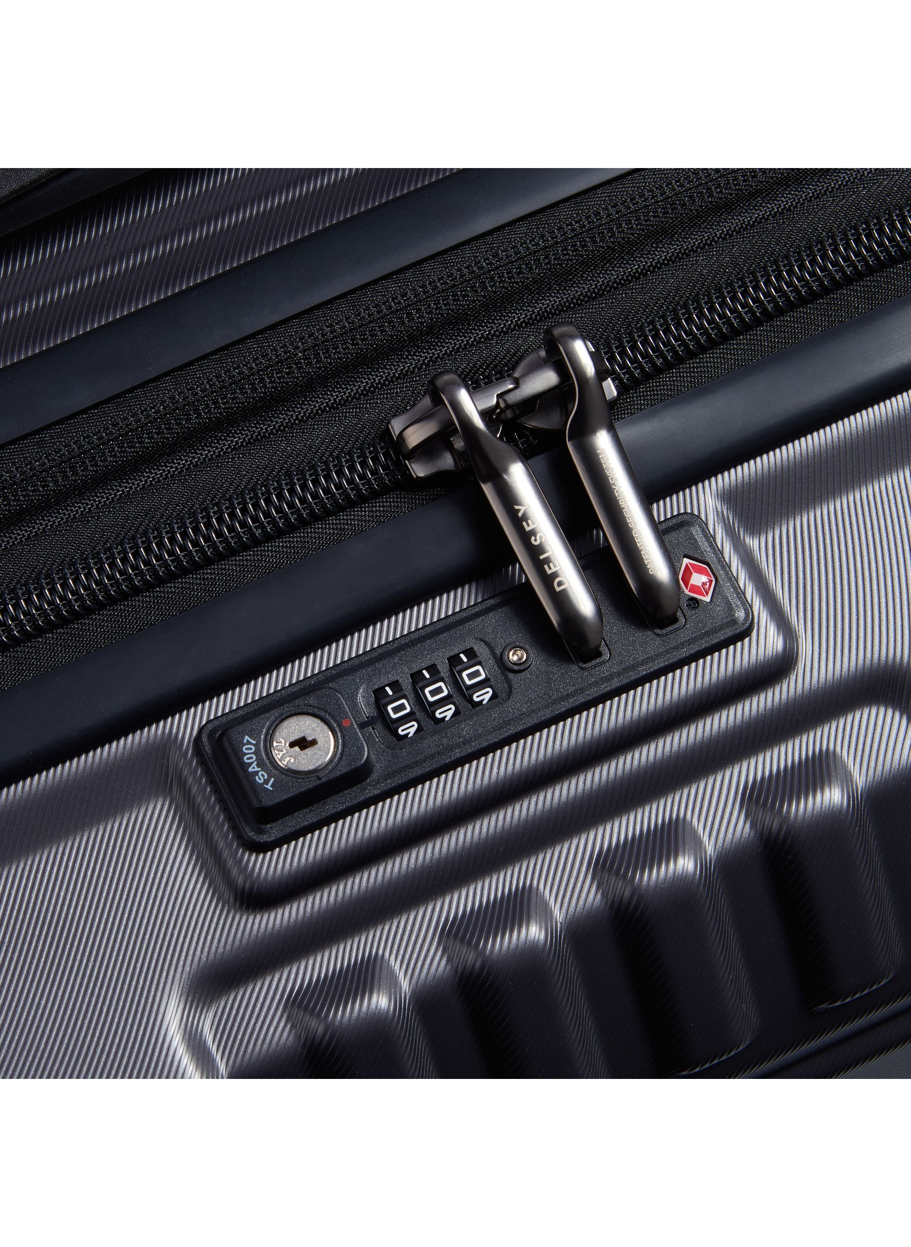 Valise cabine rigide taille s - rempart DELSEY PARIS Gris