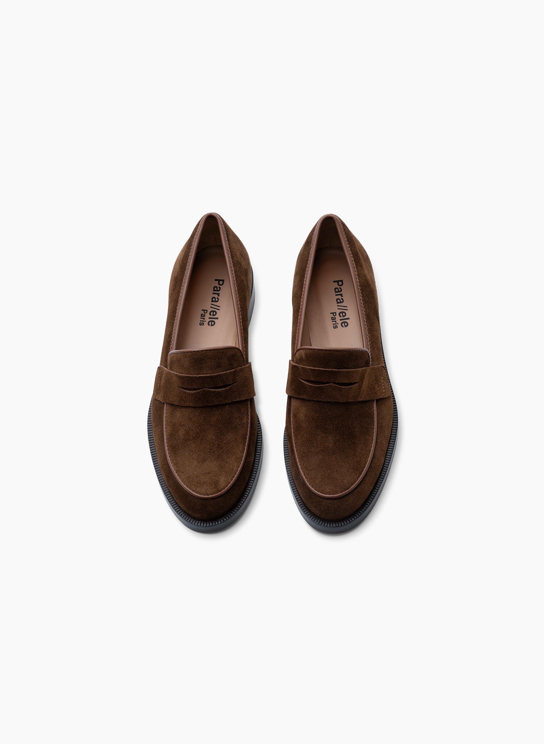 Mocassins baker en veau velours Marron