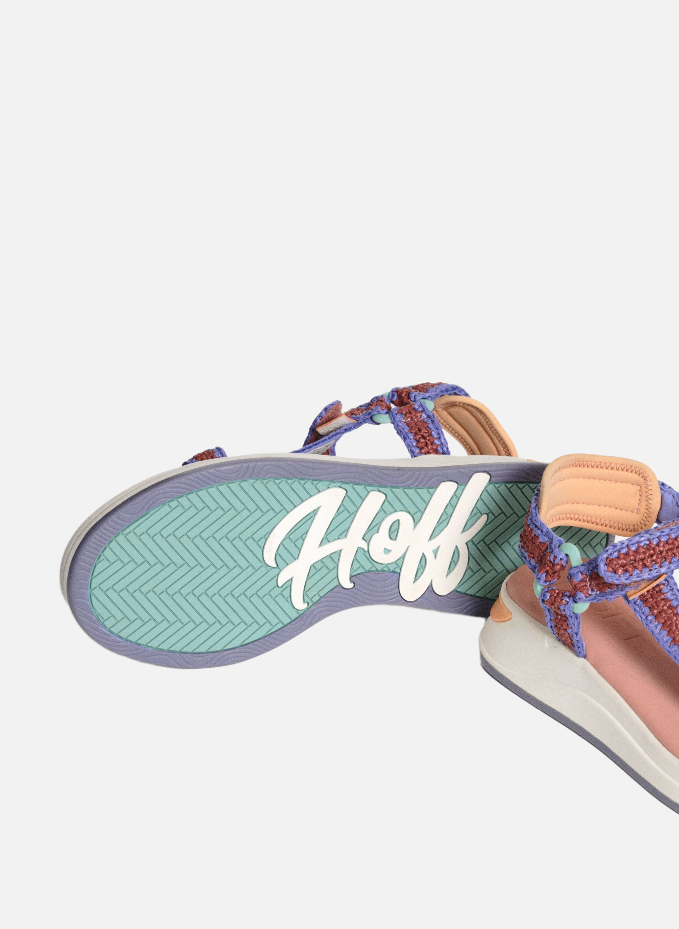 Sandales plates Violet