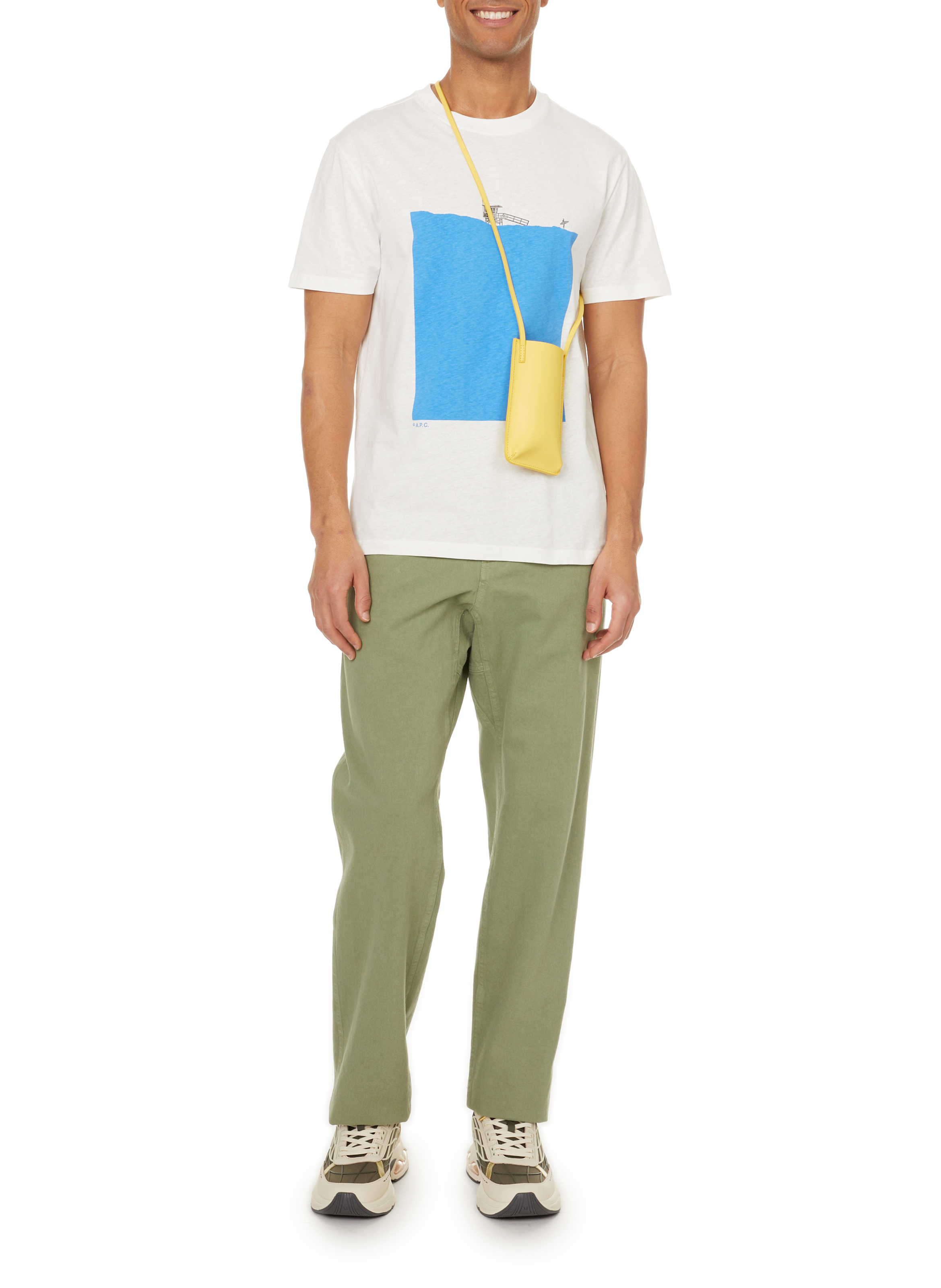 Leatherette phone pouch SAISON 1865 Yellow