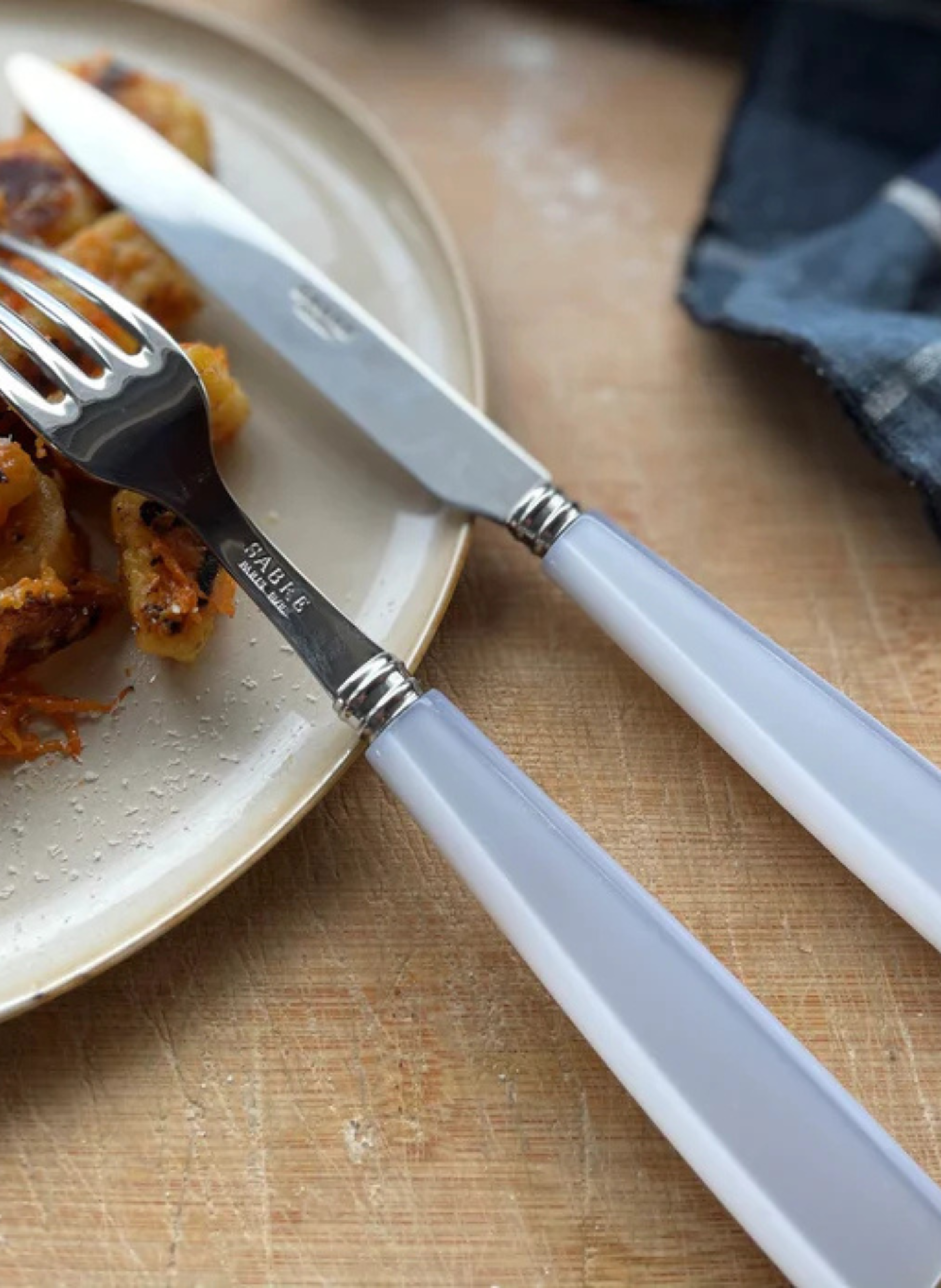 Fourchette de table, icône SABRE PARIS Blanc