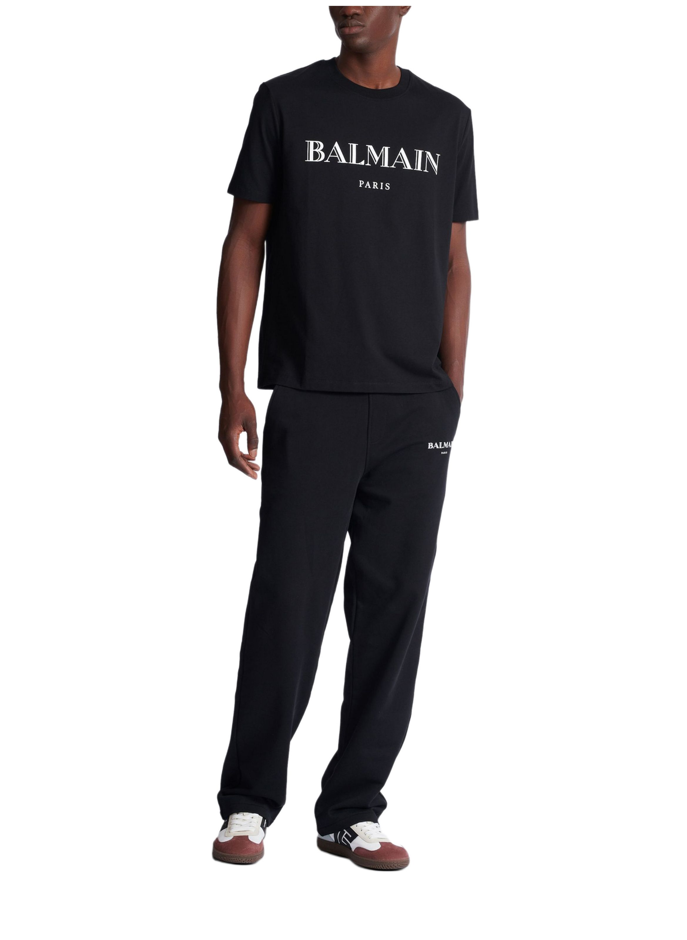 T-shirt avec imprimé balmain BALMAIN Noir