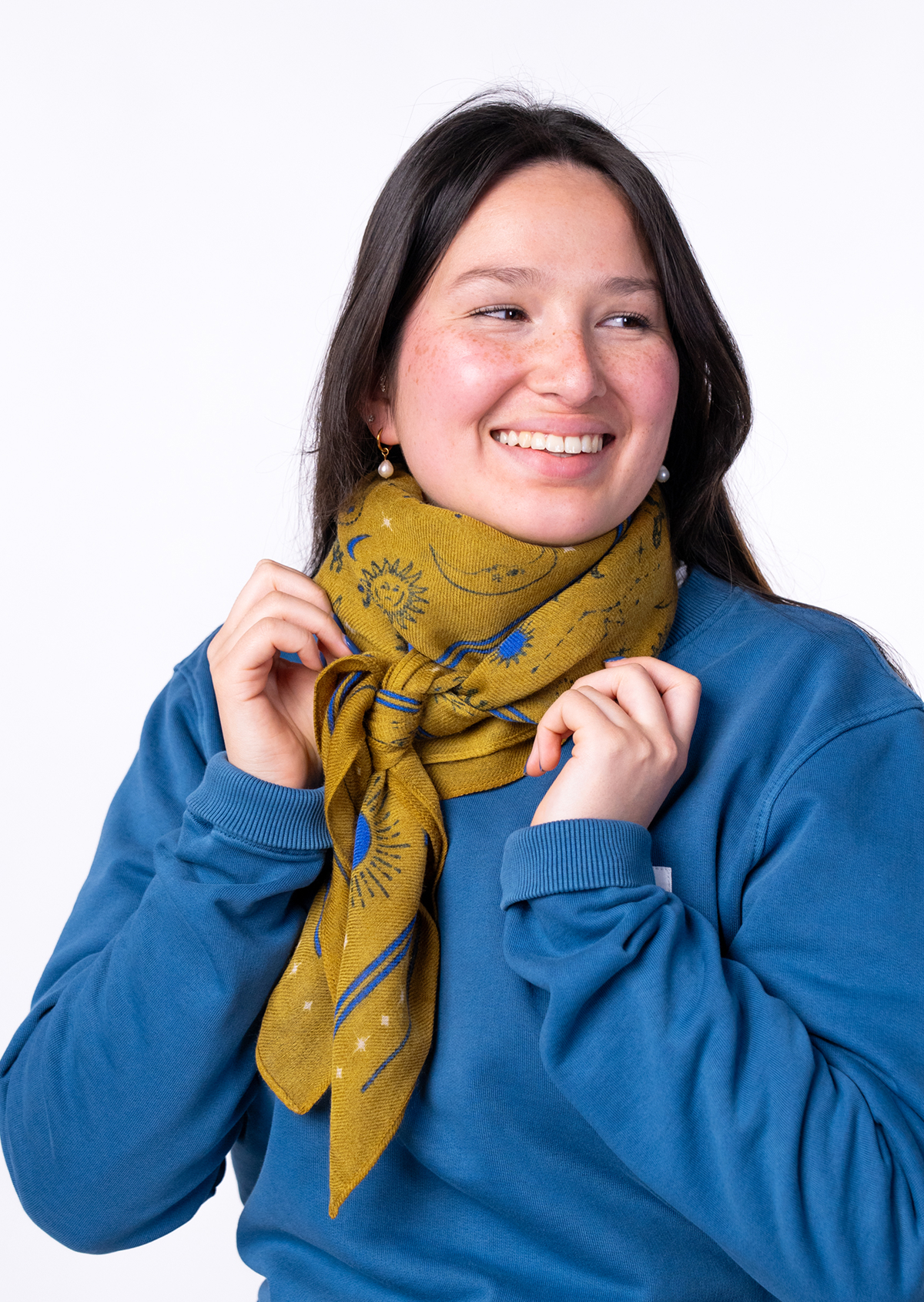 Foulard en laine madeleine BILLYBELT Vert