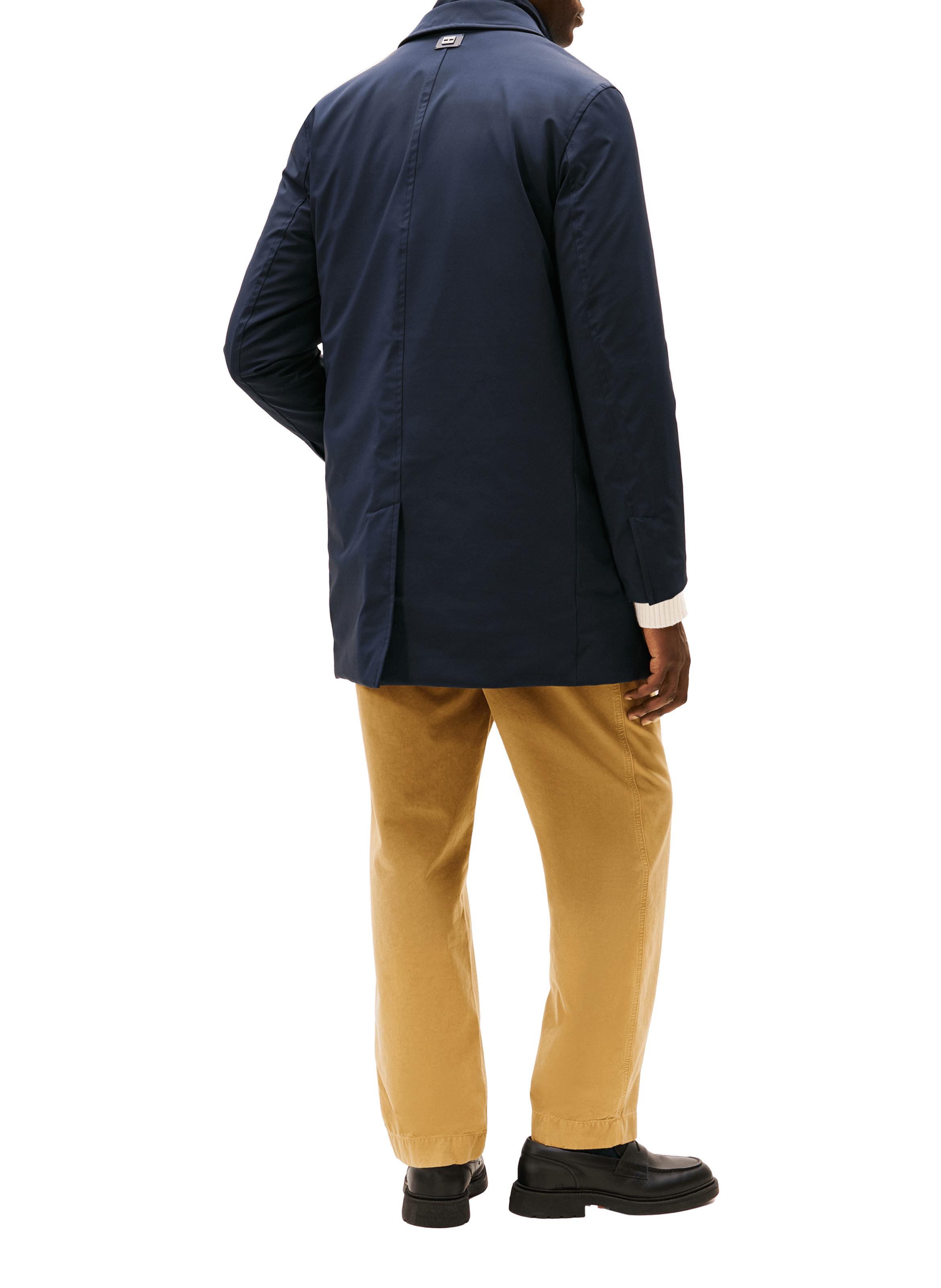 Waterproof logo coat TOMMY HILFIGER Blue