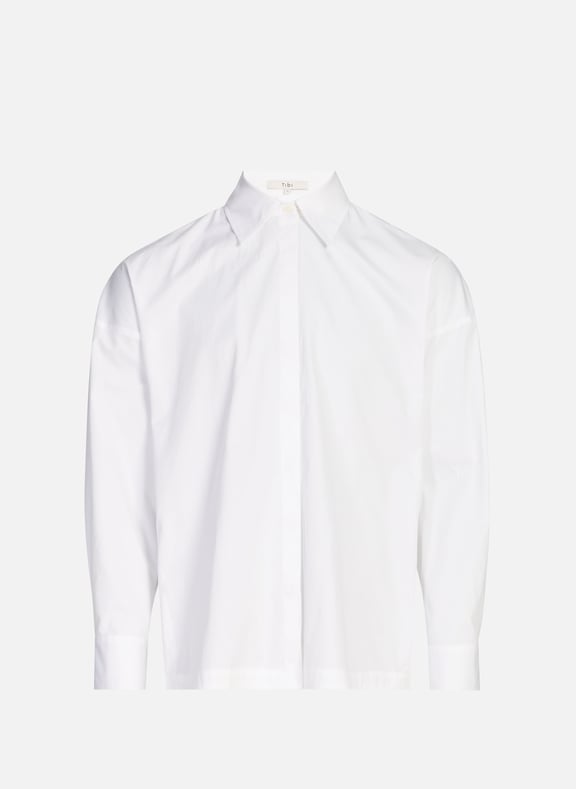 Cotton Shirt White by TIBI TIBI Cotton Shirt White
