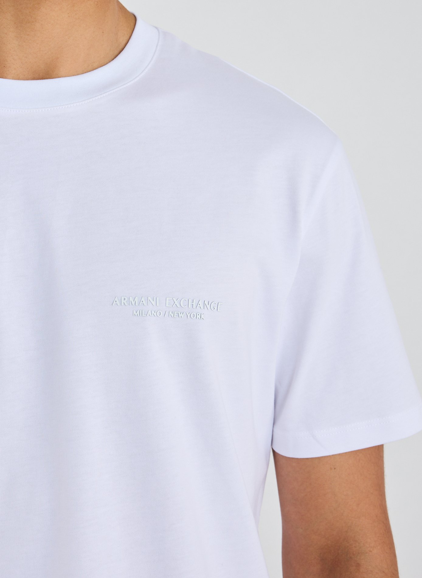 T-shirt en coton ARMANI EXCHANGE Blanc