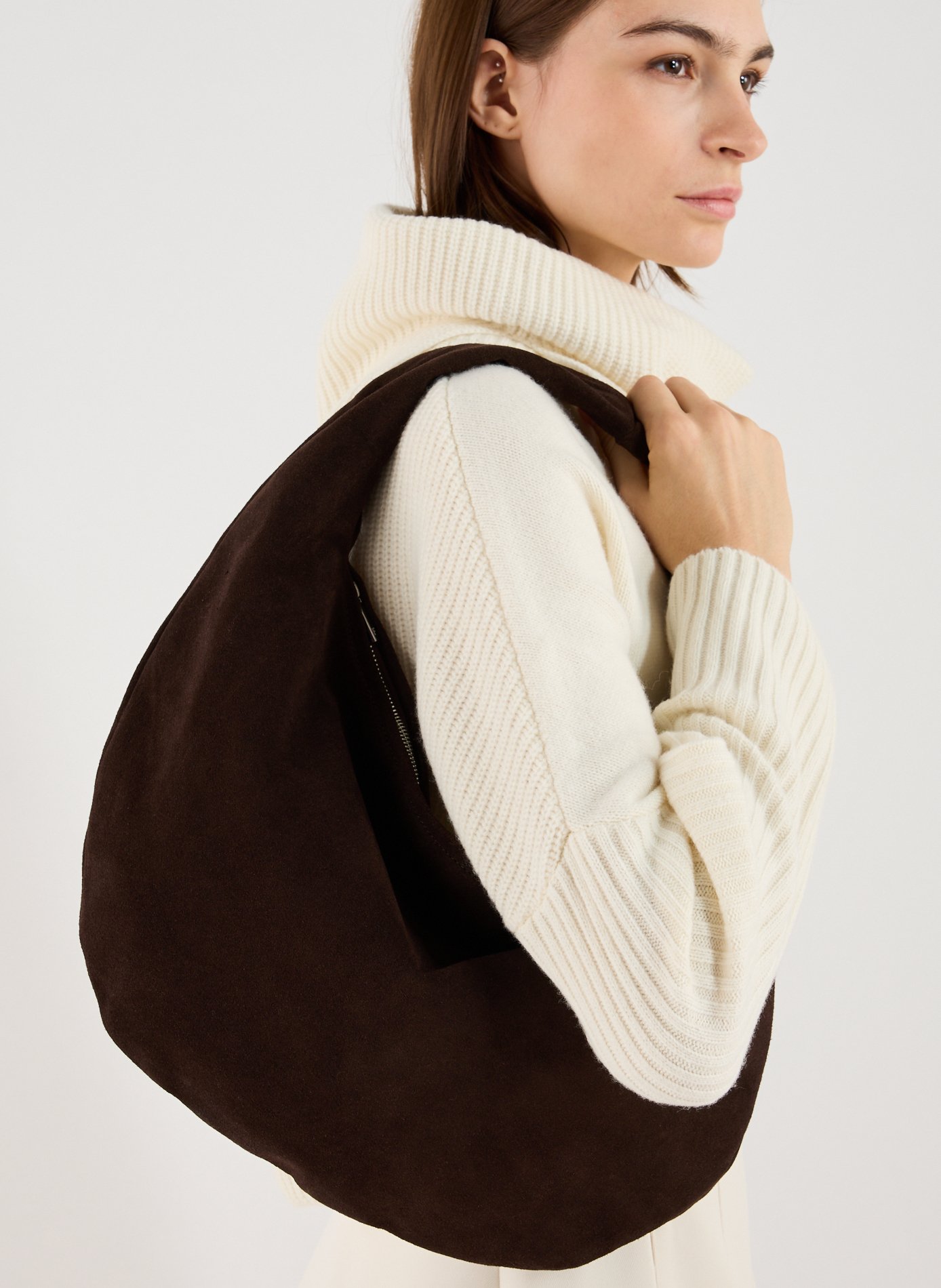 Alva leather handbag FLATTERED Brown