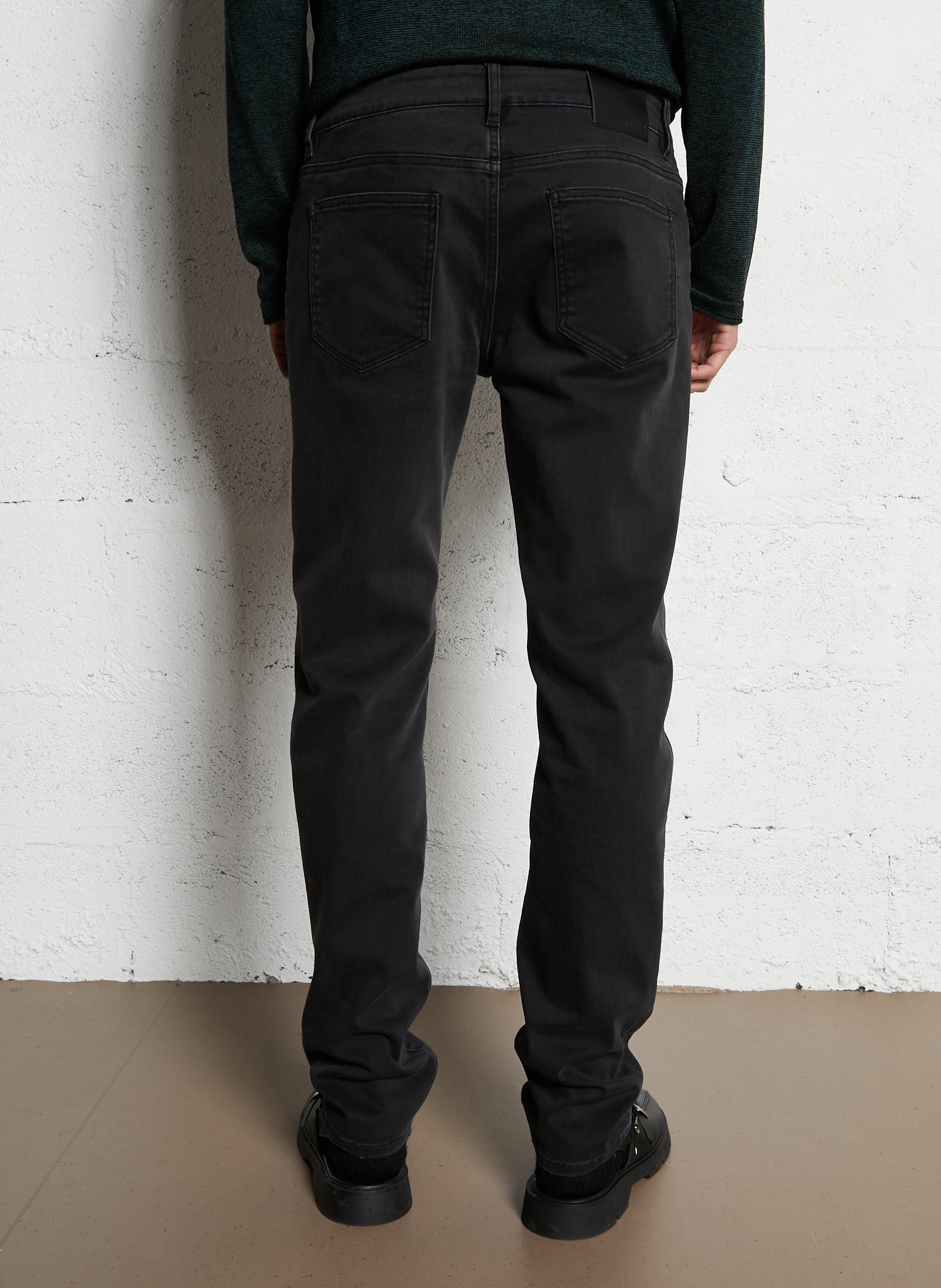 Jean slim en coton mélangé bruce IKKS Noir