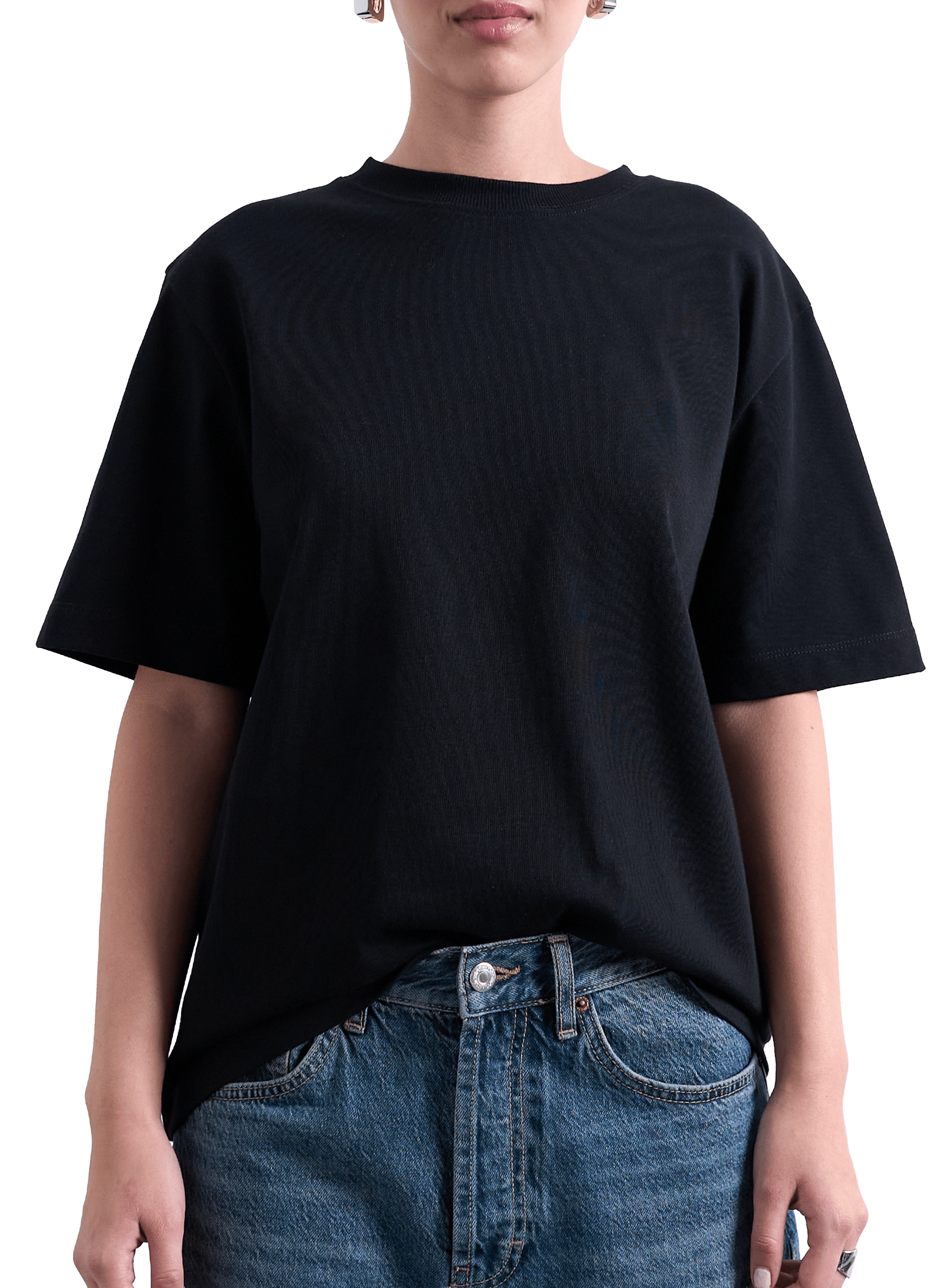 TOPSHOP Classic Cotton T-Shirt Black
