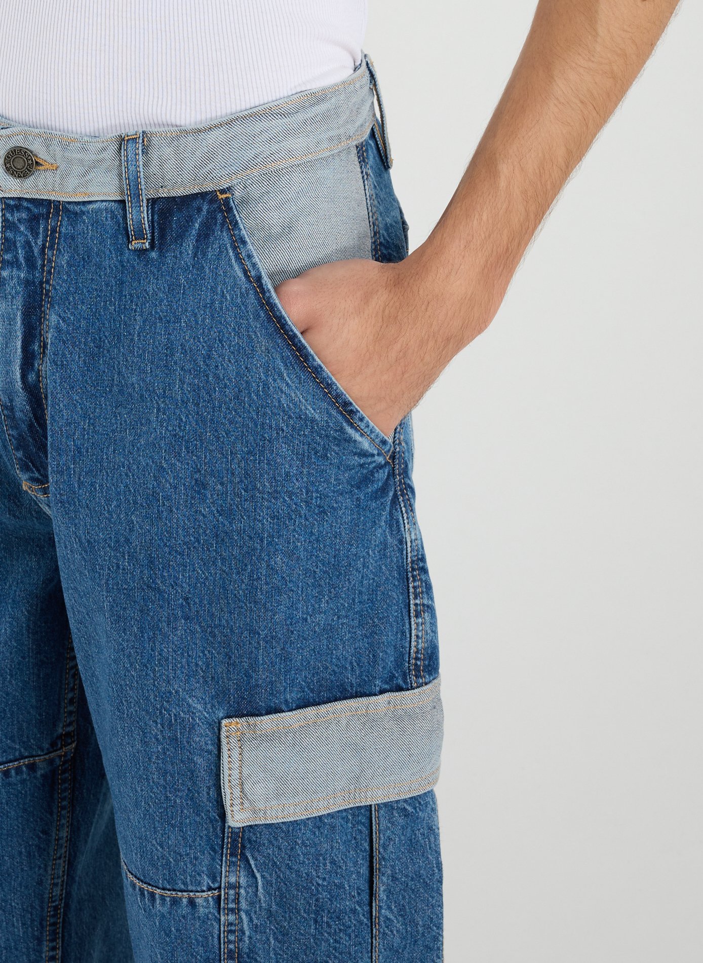 Jean cargo  GUESS Bleu