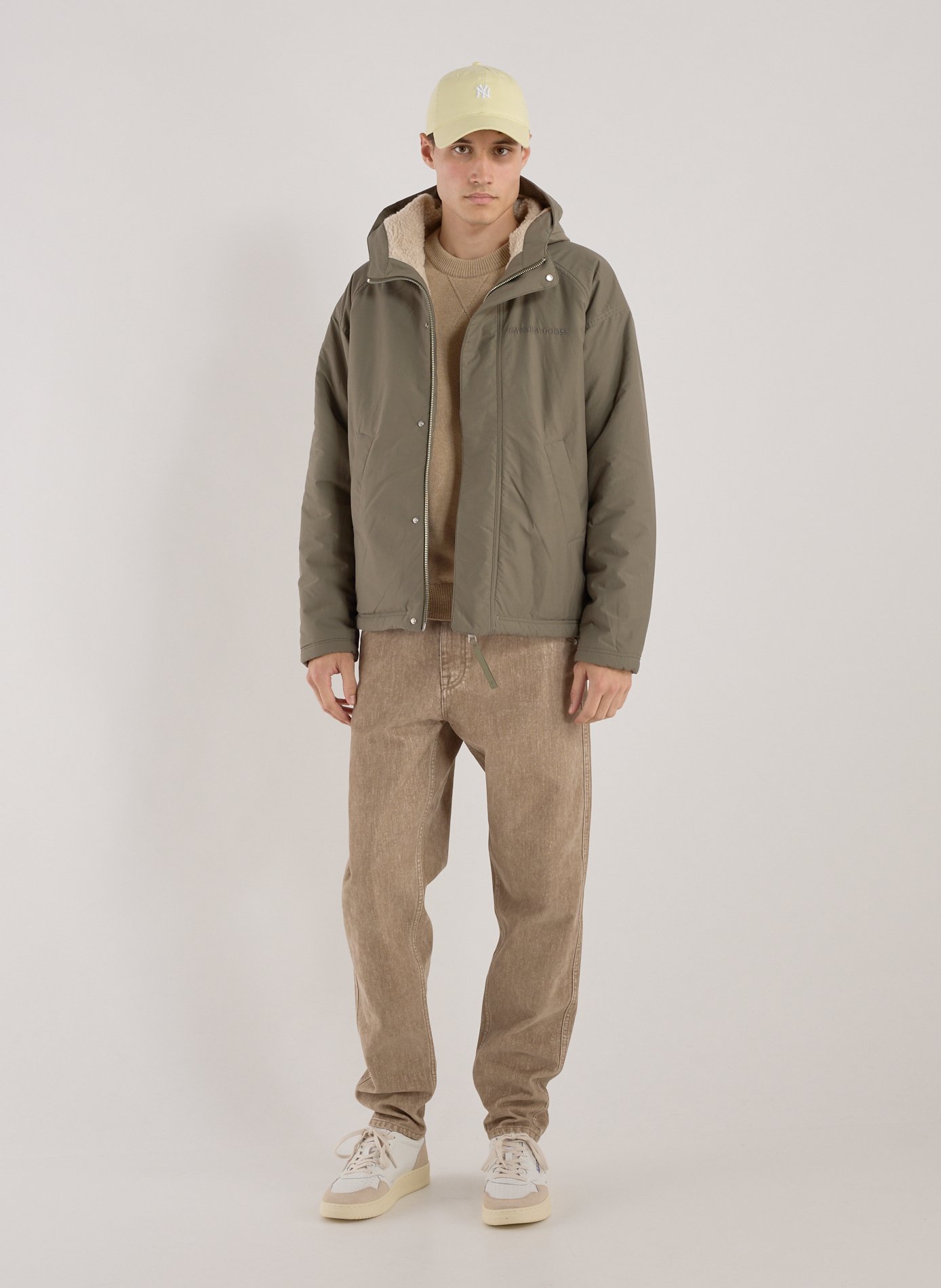 Veste réversible à capuche en laine mélangée CANADA GOOSE Beige