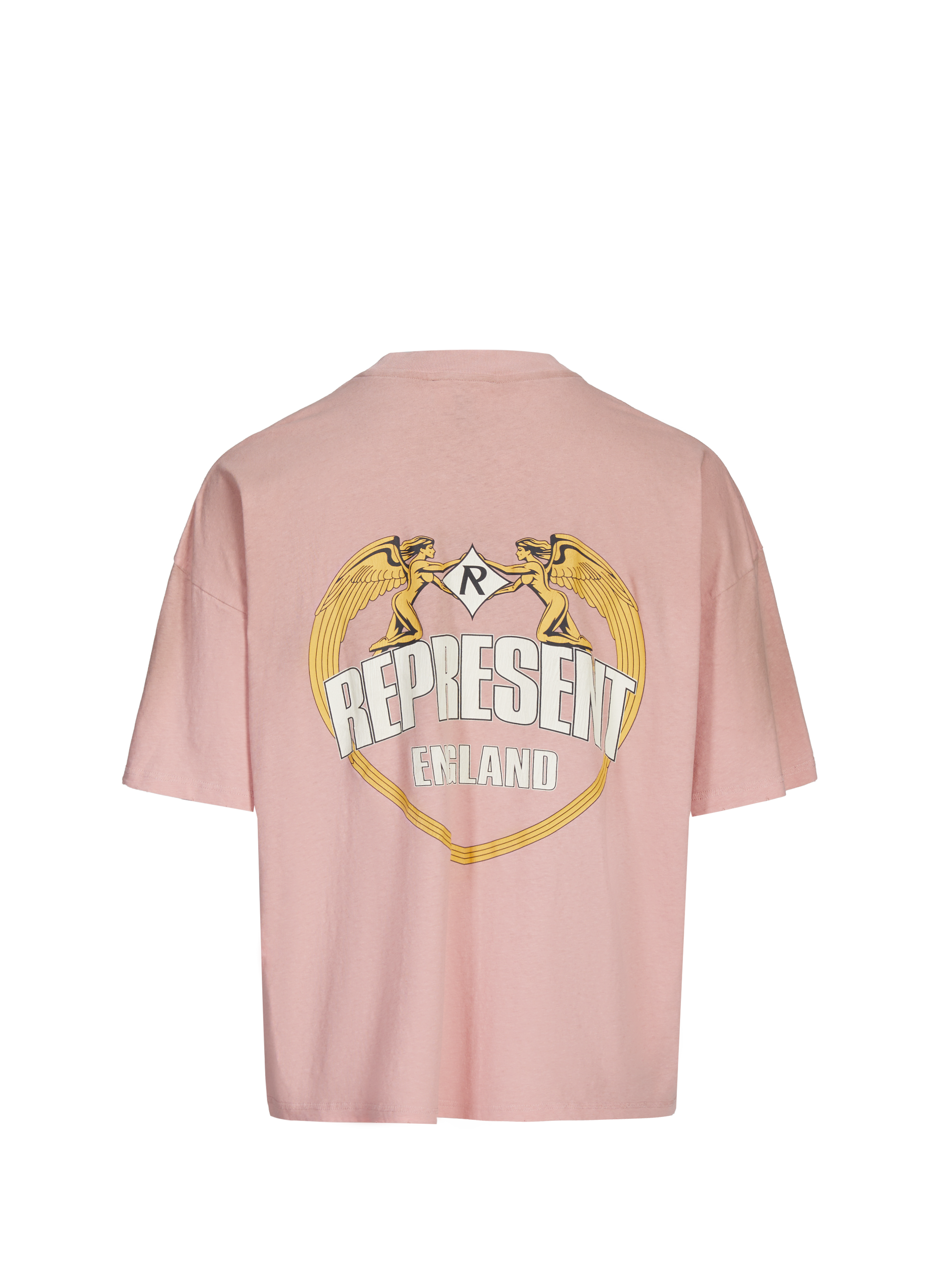 Round neck t-shirt in cotton and hemp REPRESENT Red