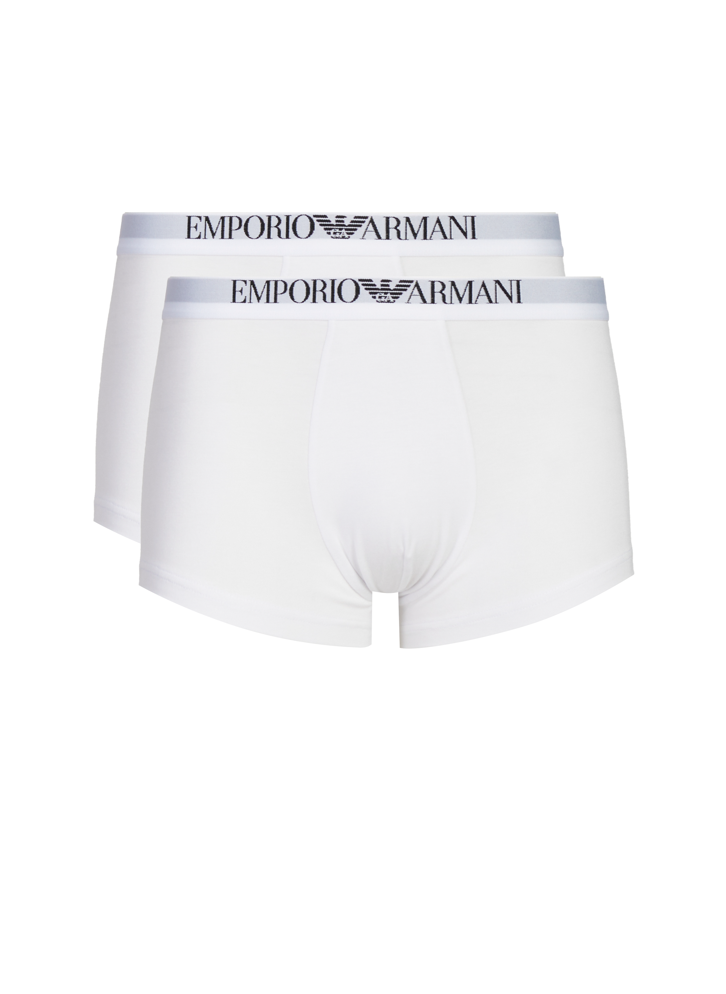 EMPORIO ARMANI Lot de deux boxers à logo Weiss
