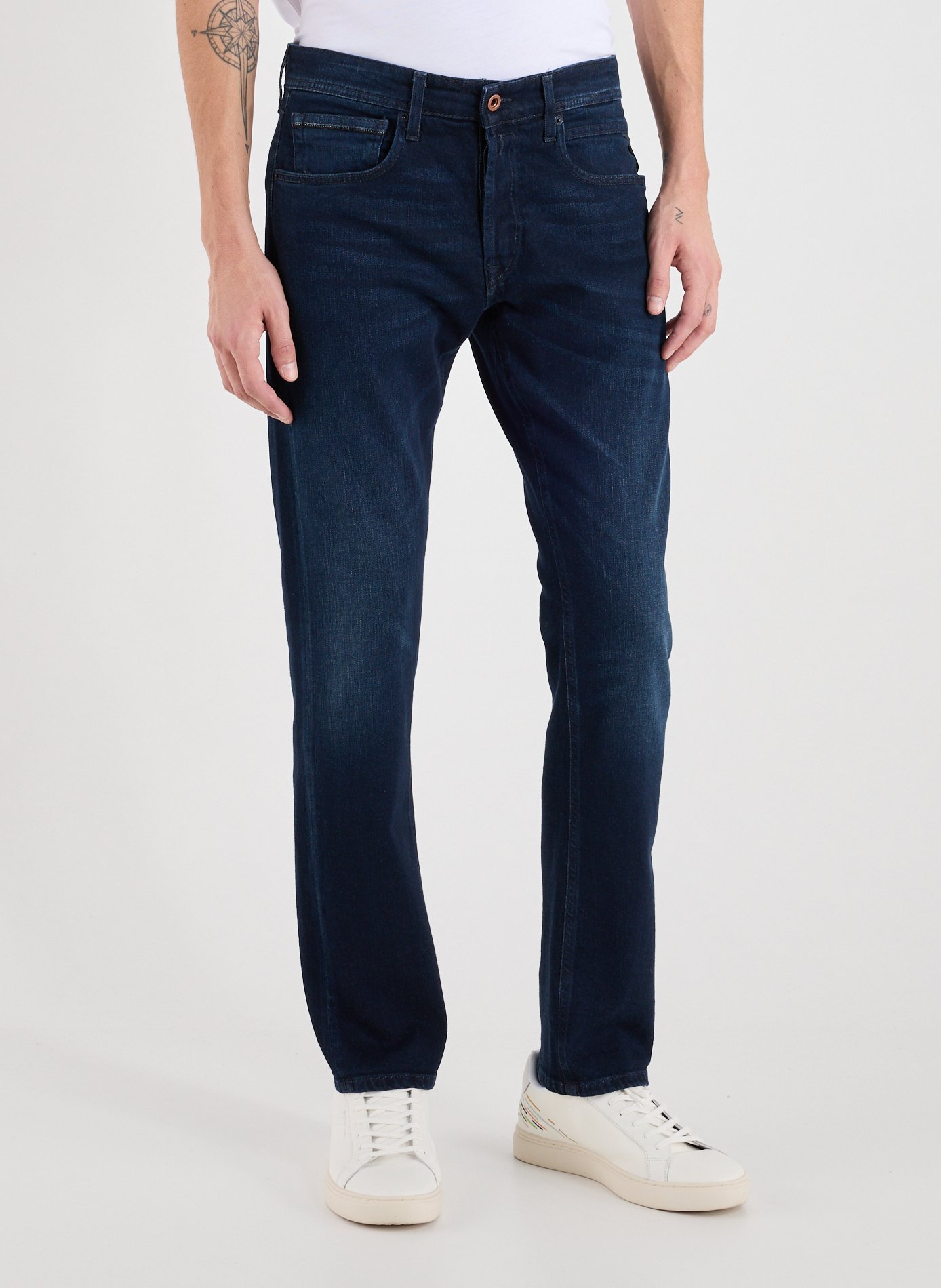 REPLAY Blended cotton jeans Blue