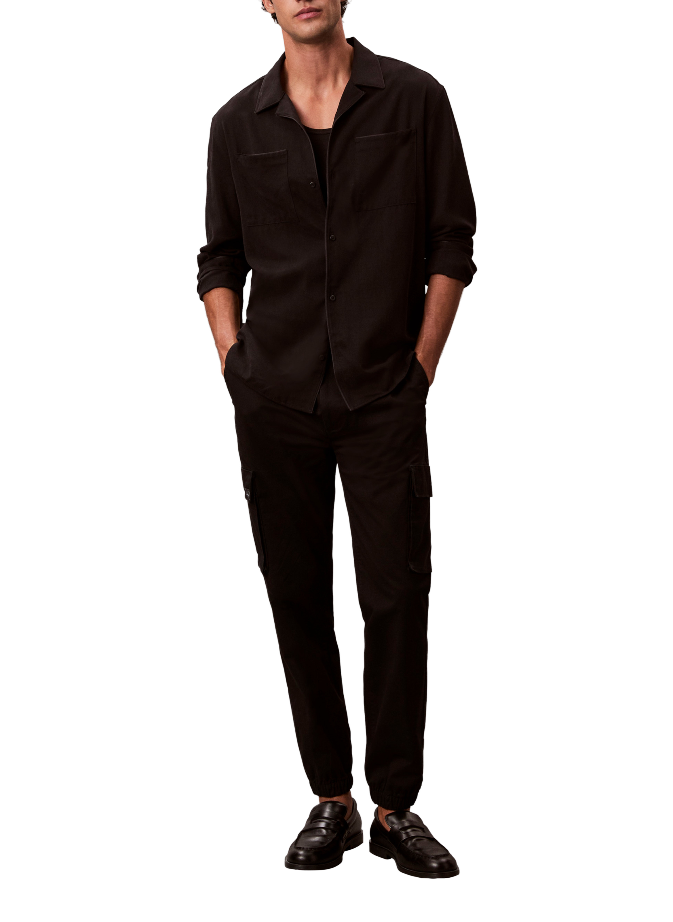 CALVIN KLEIN Skinny cargo pants Black