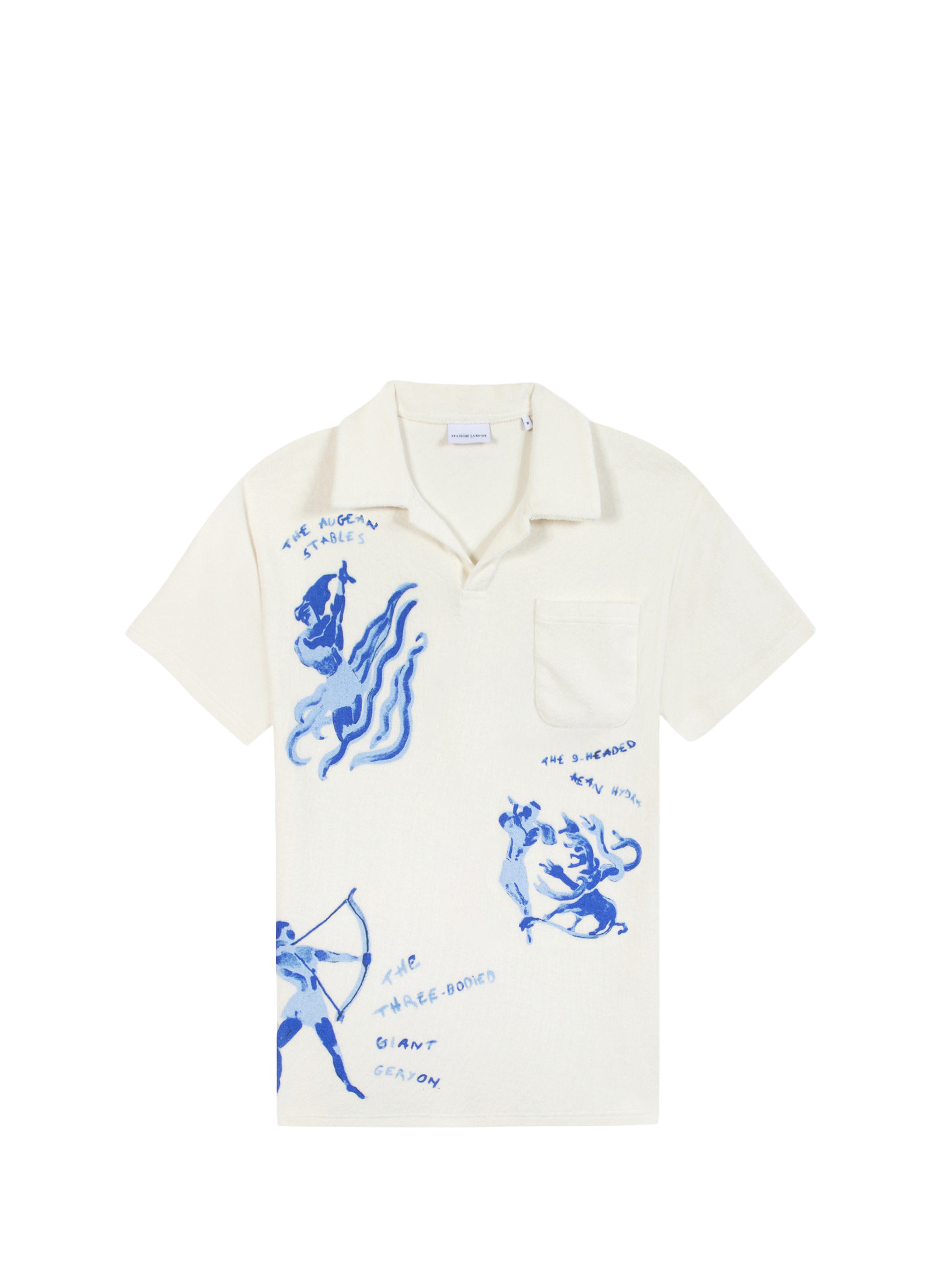 Polo éponge Monclar Ulysse en coton  MAISON LABICHE Blanc