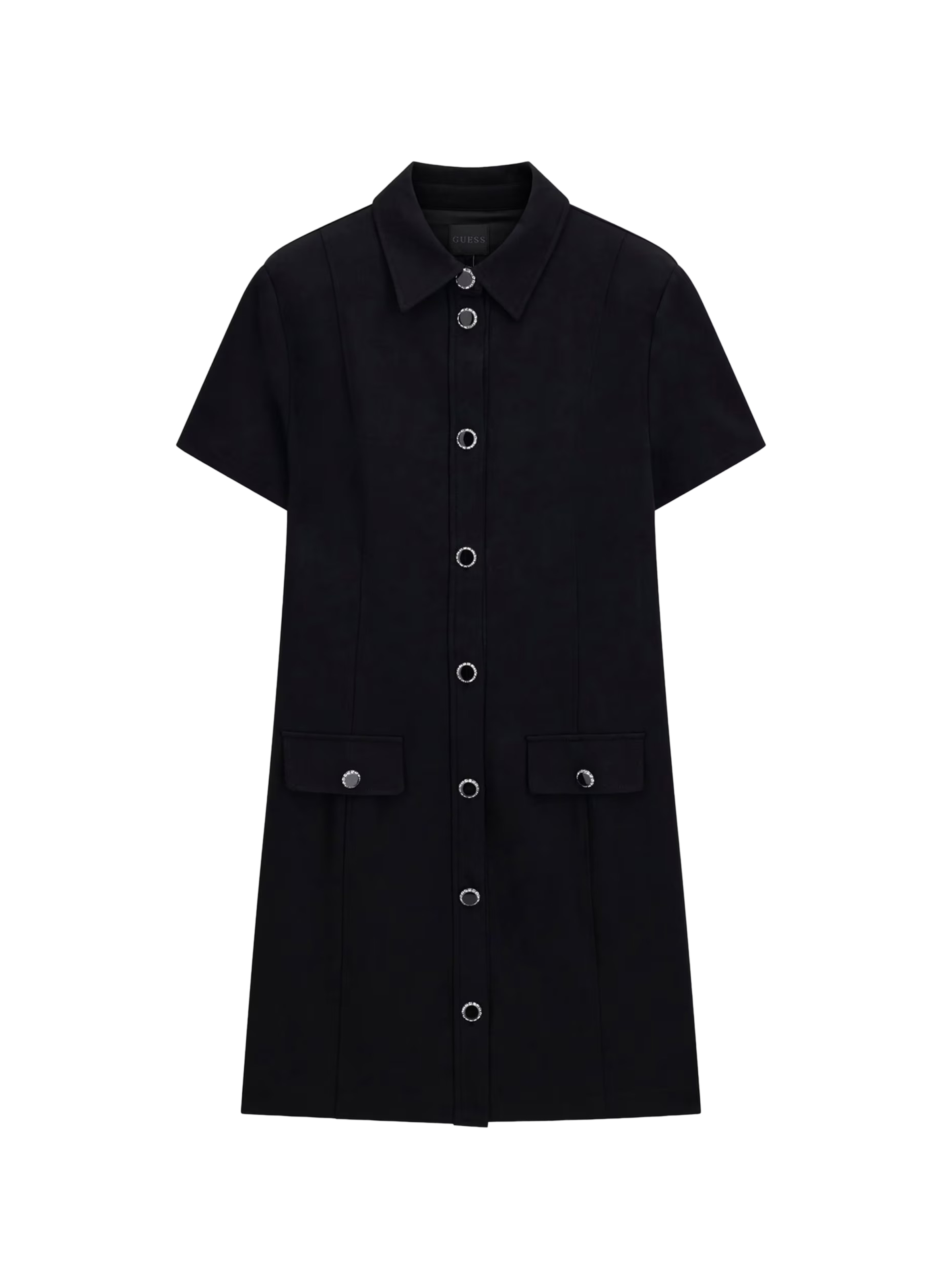 Short polo dress with pockets GUESS Black