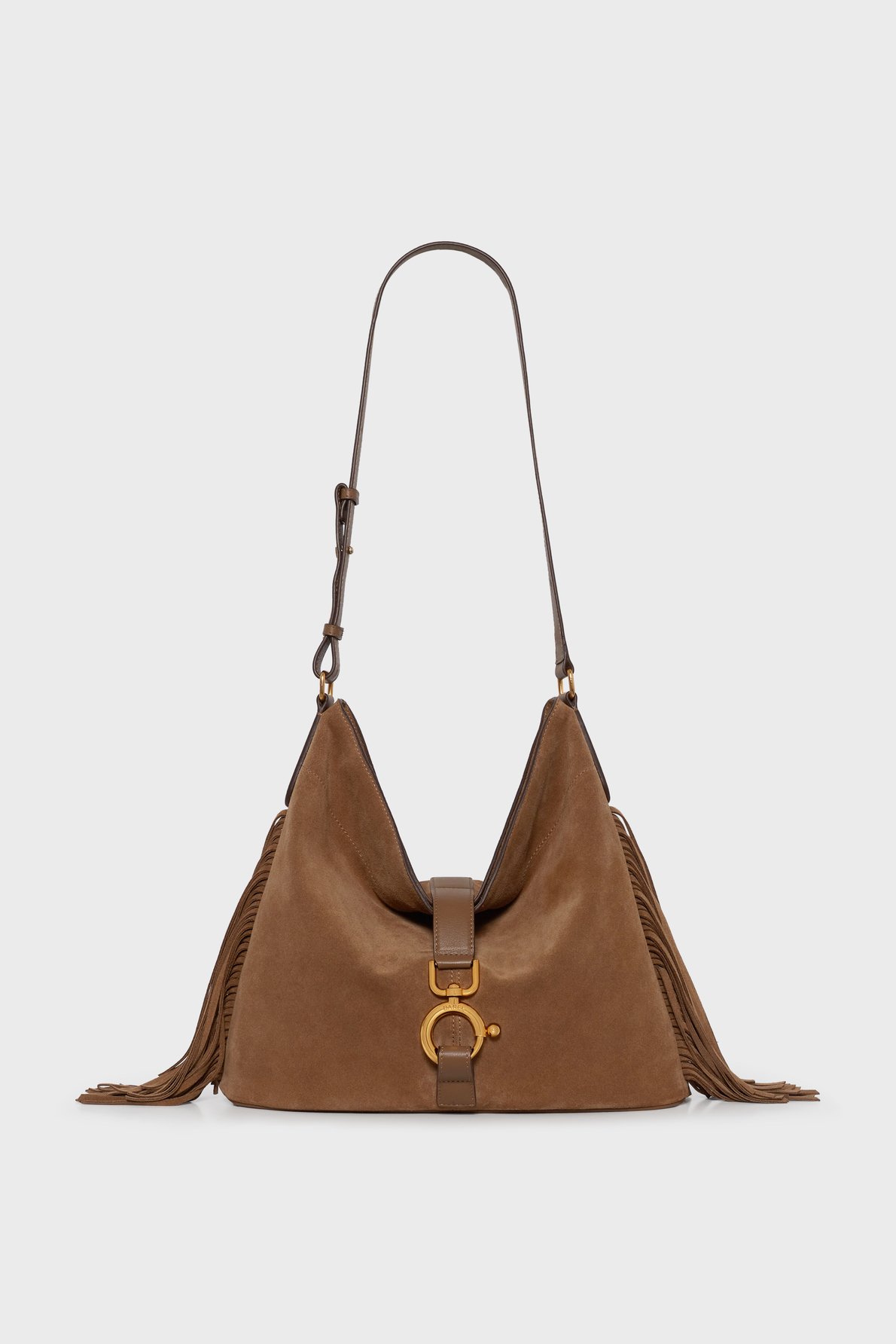 Sac en cuir velours - deva GERARD DAREL Kaki