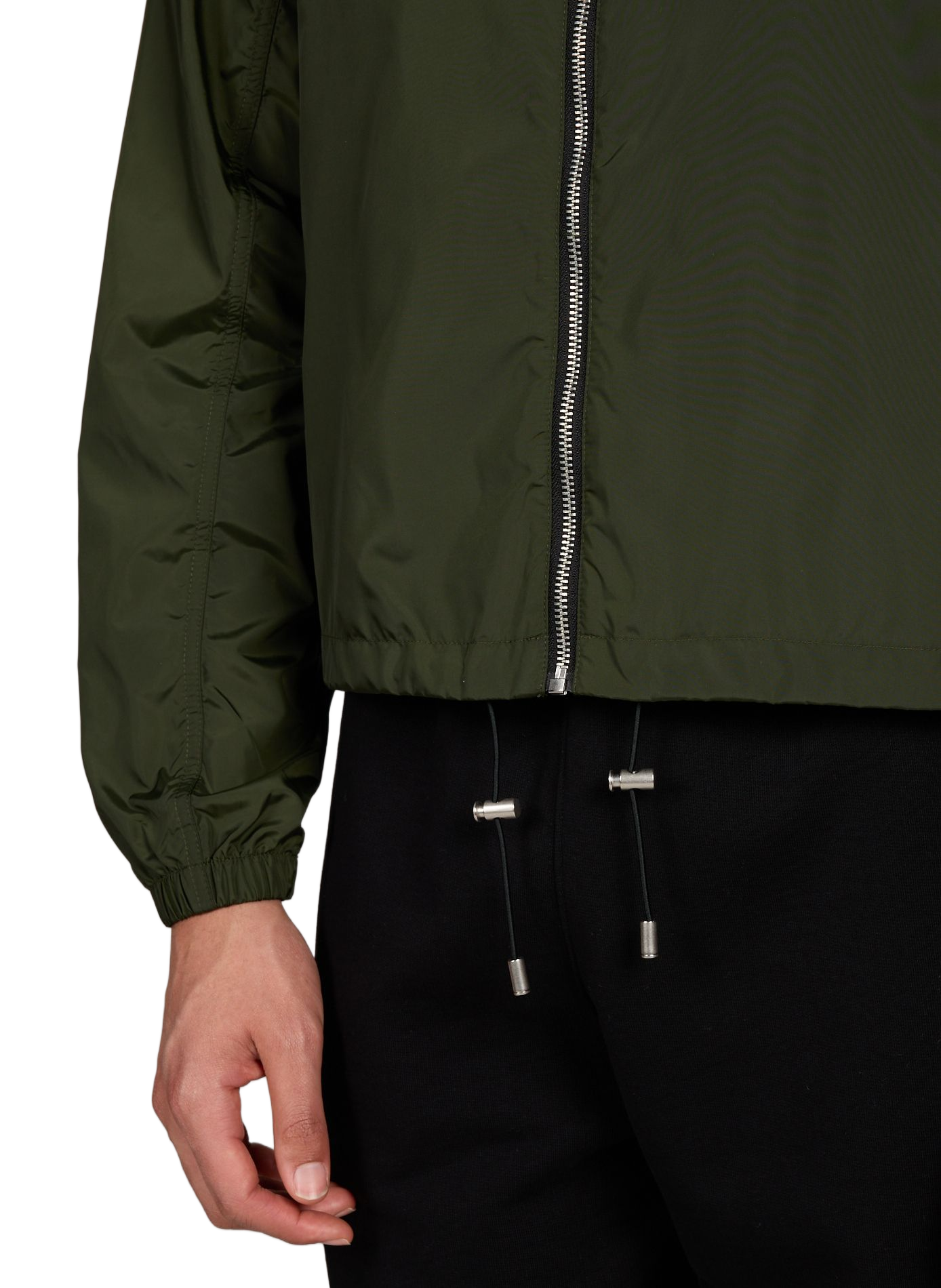 Veste fine coupe-vent à capuche unie CANADA GOOSE Kaki