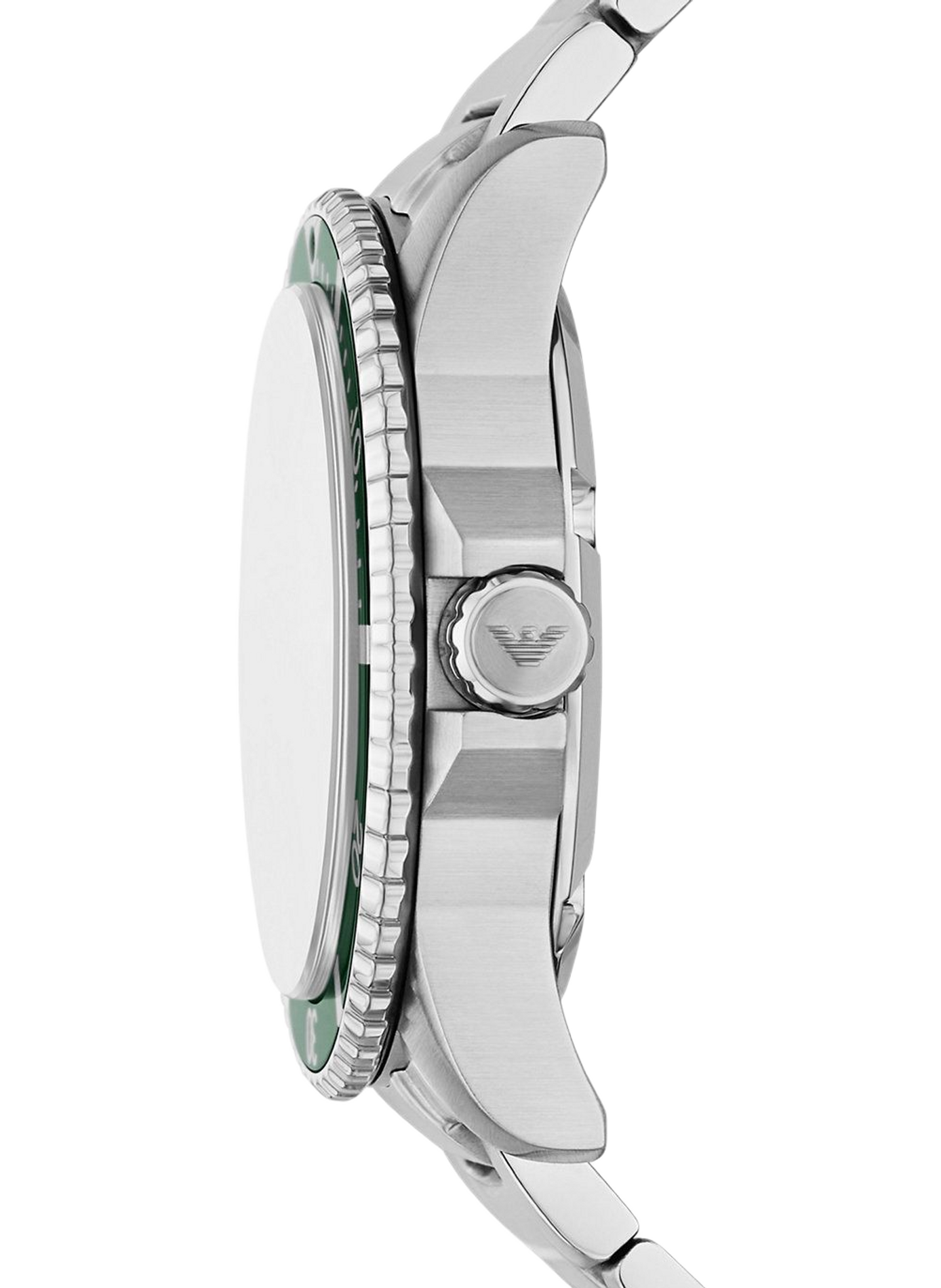 Montre quartz World Explorer en acier inoxydable ARMANI MONTRES Vert