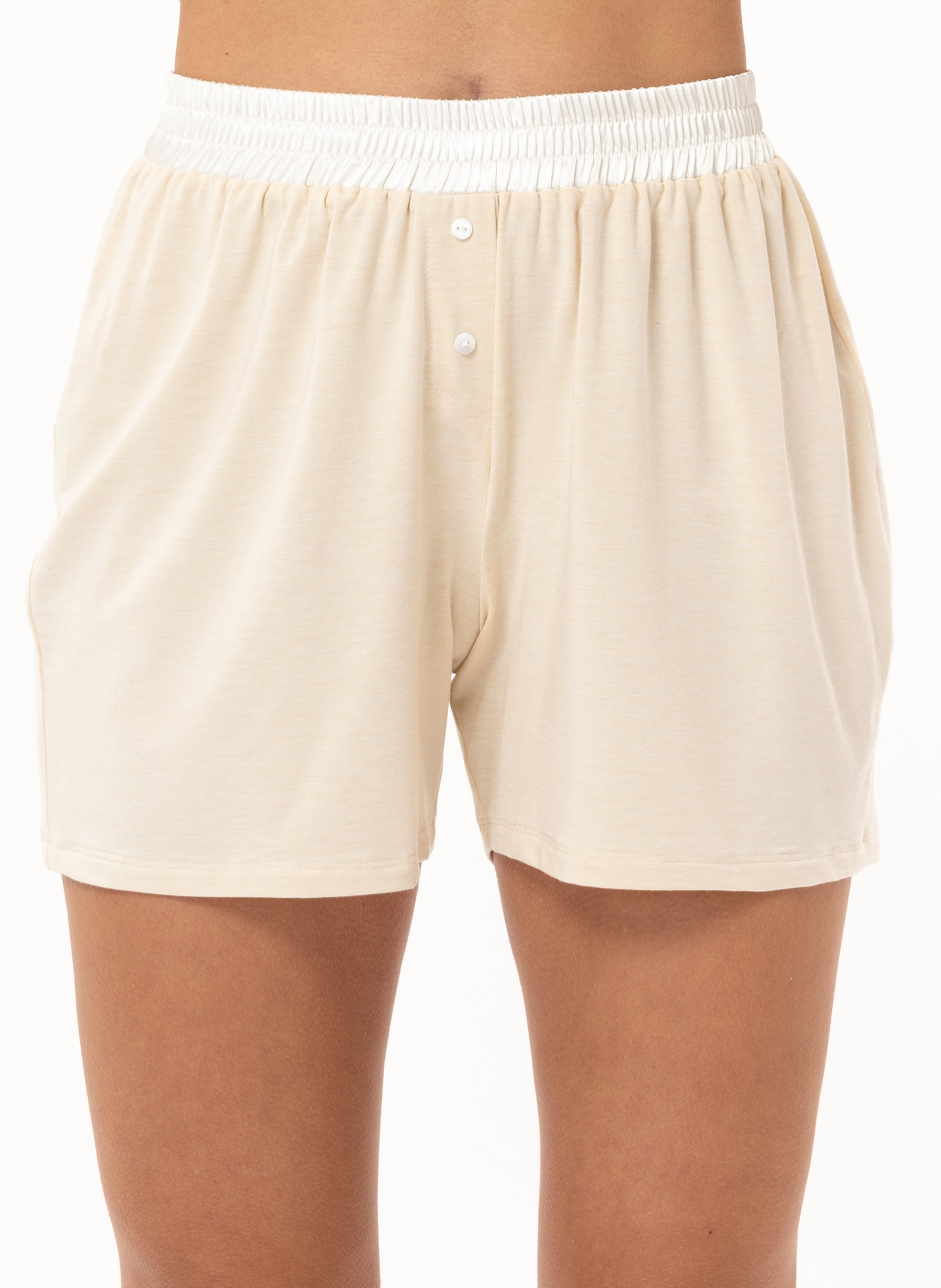 Pyjama short en modal nina 200 LE CHAT Beige