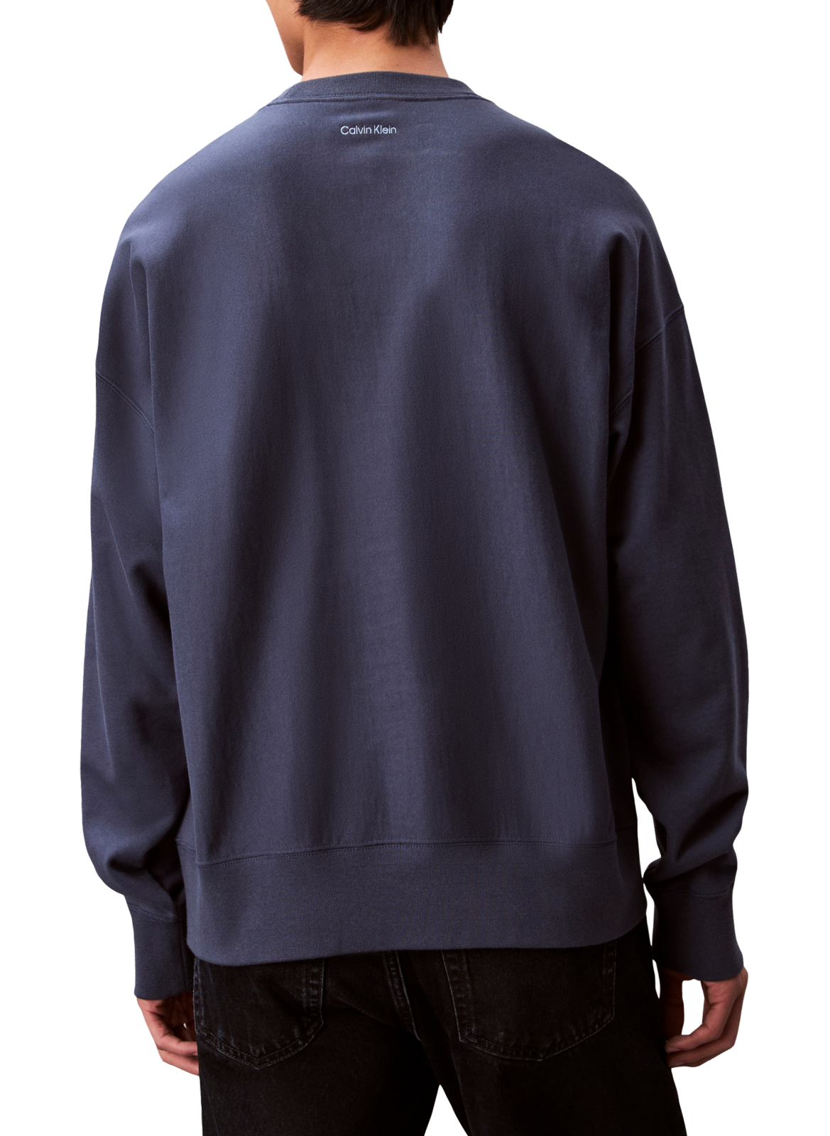 Cotton-blend logo sweatshirt CALVIN KLEIN Blue