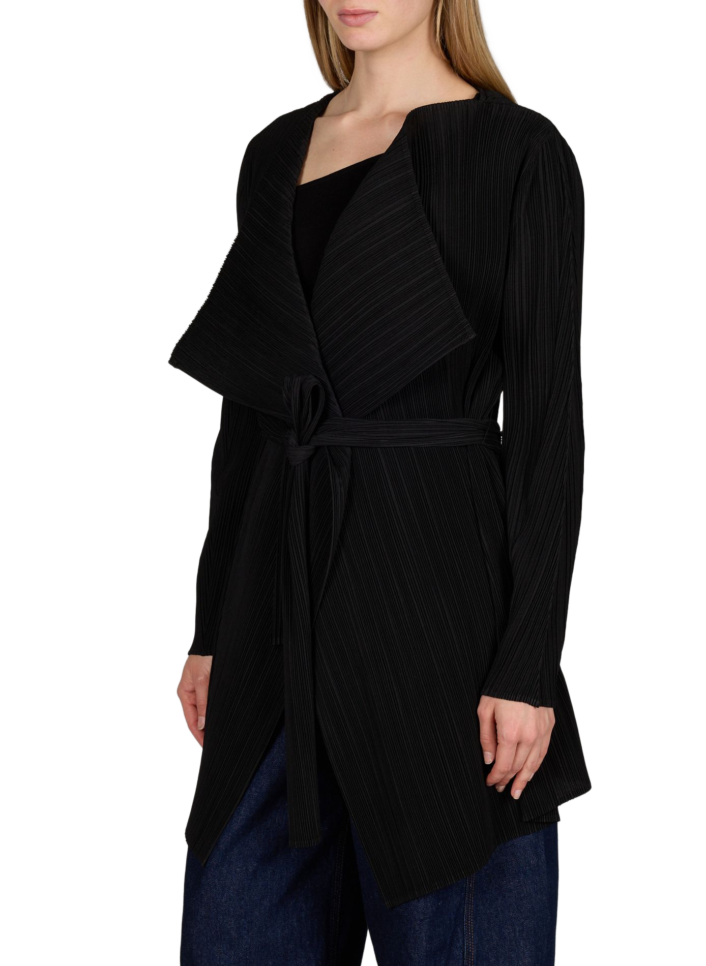 Oversized pleated vest ADOLFO DOMINGUEZ Black