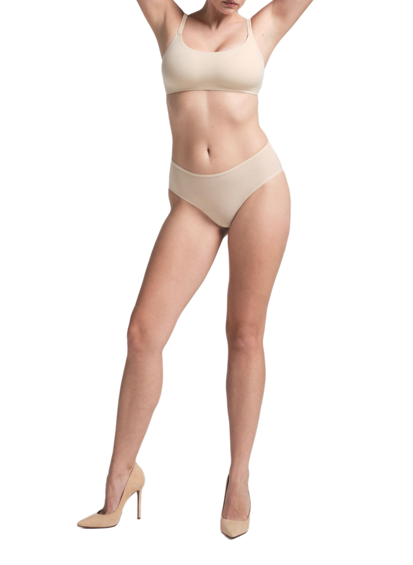 Solid mid-rise culottes SKIMS Beige